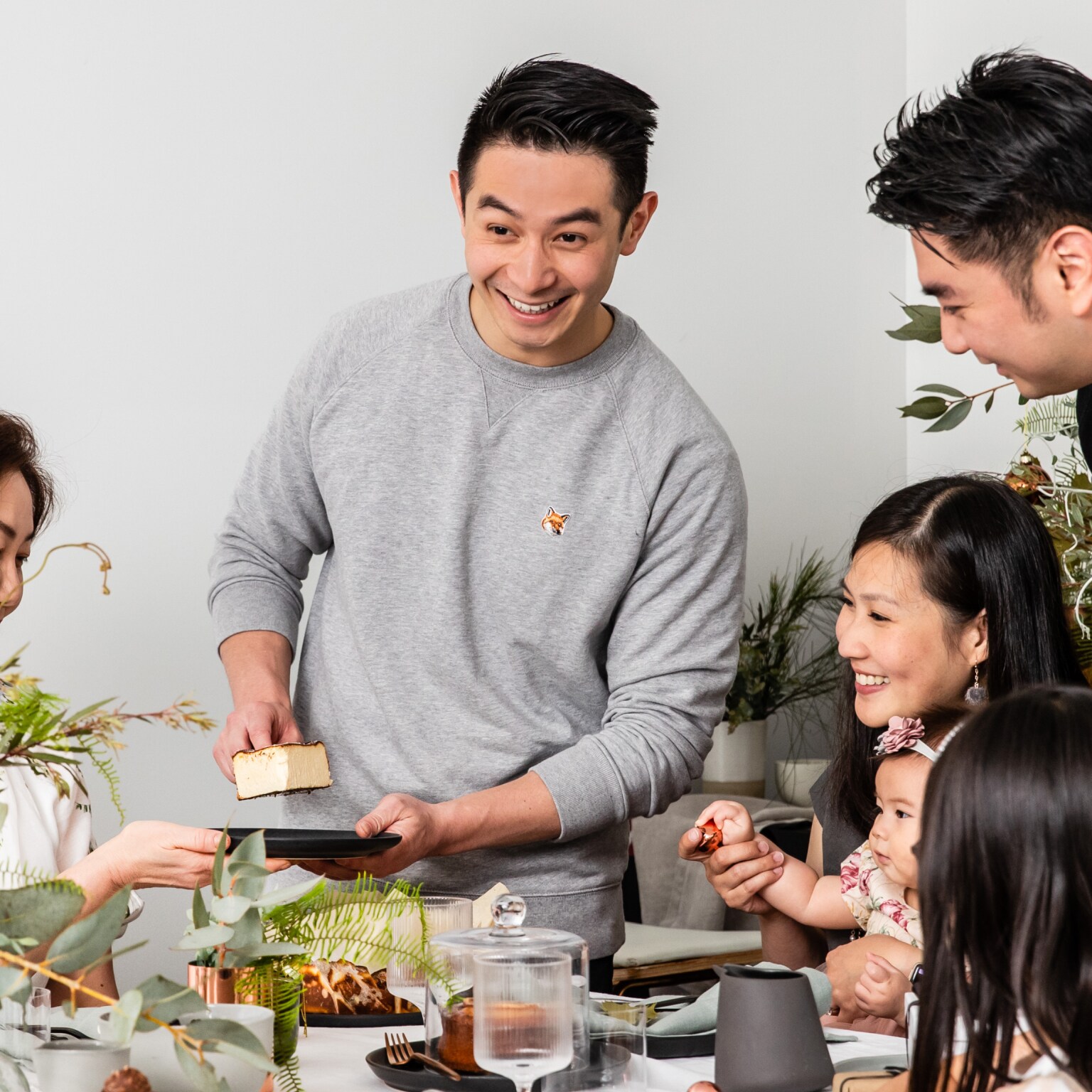 Reynold Poernomo with his family