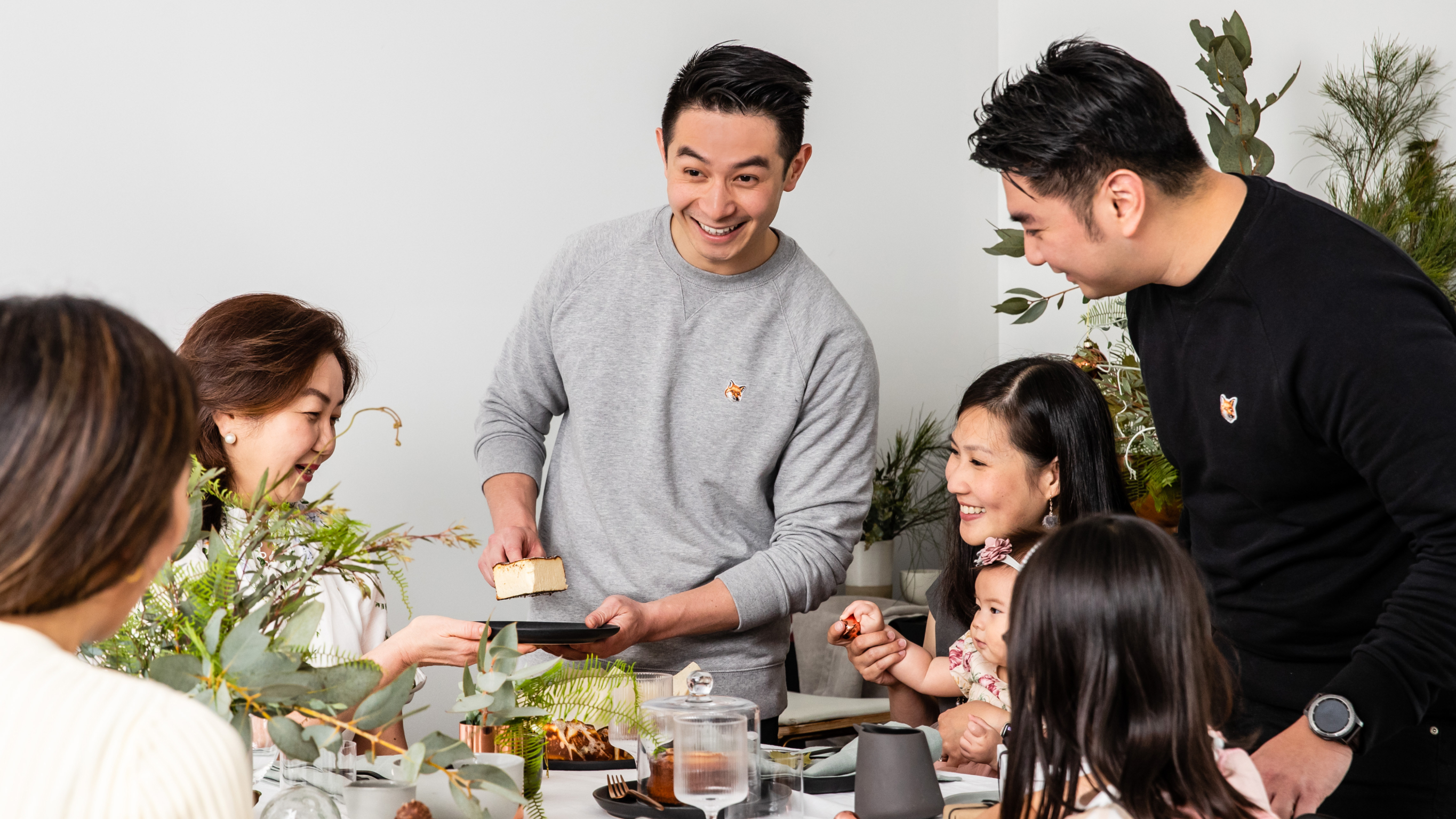 Reynold Poernomo with his family Reynold Poernomo with his family