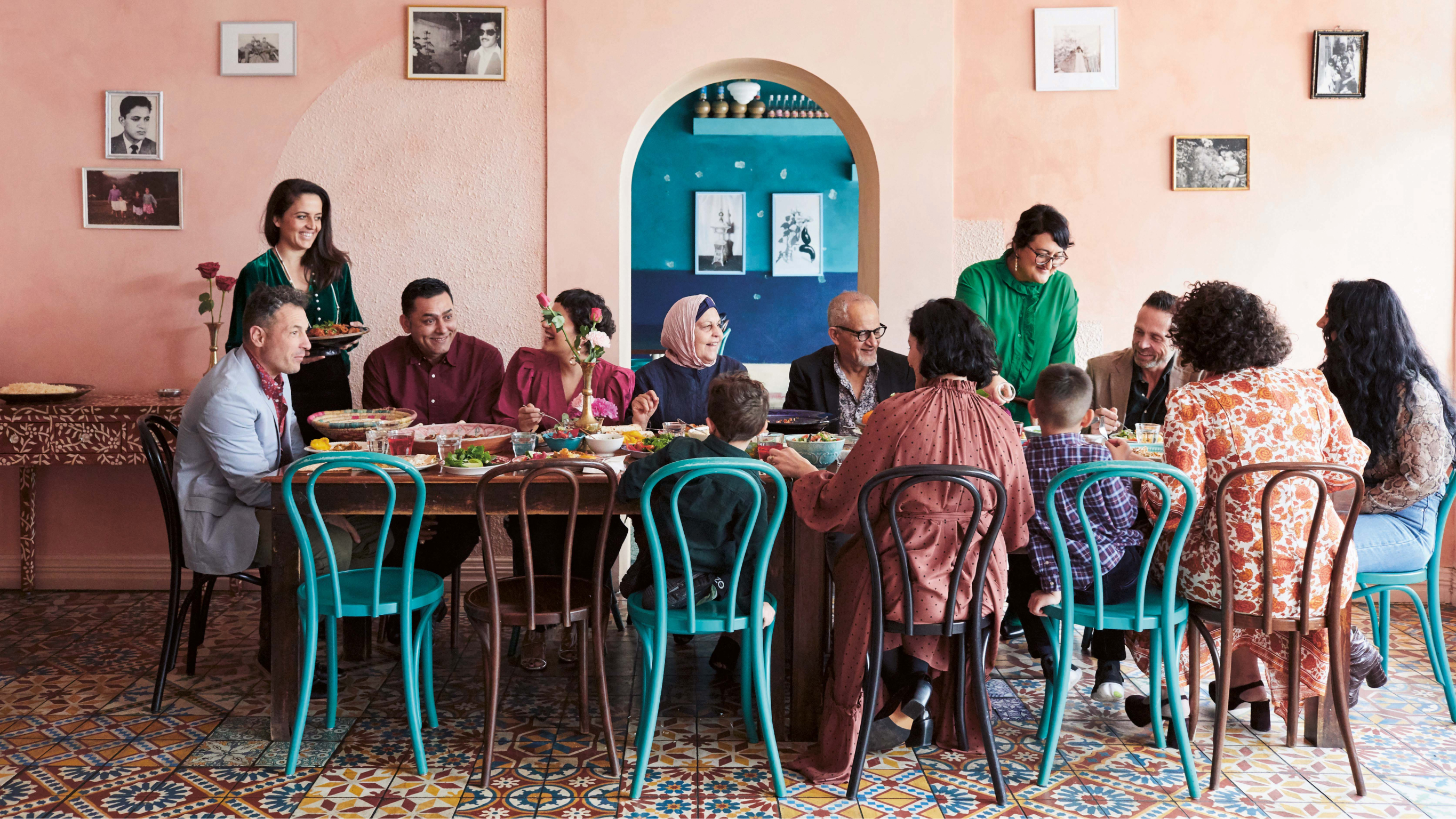Parwana 1 The Ayubi family dining at their restaurant Parwana in Adelaide.