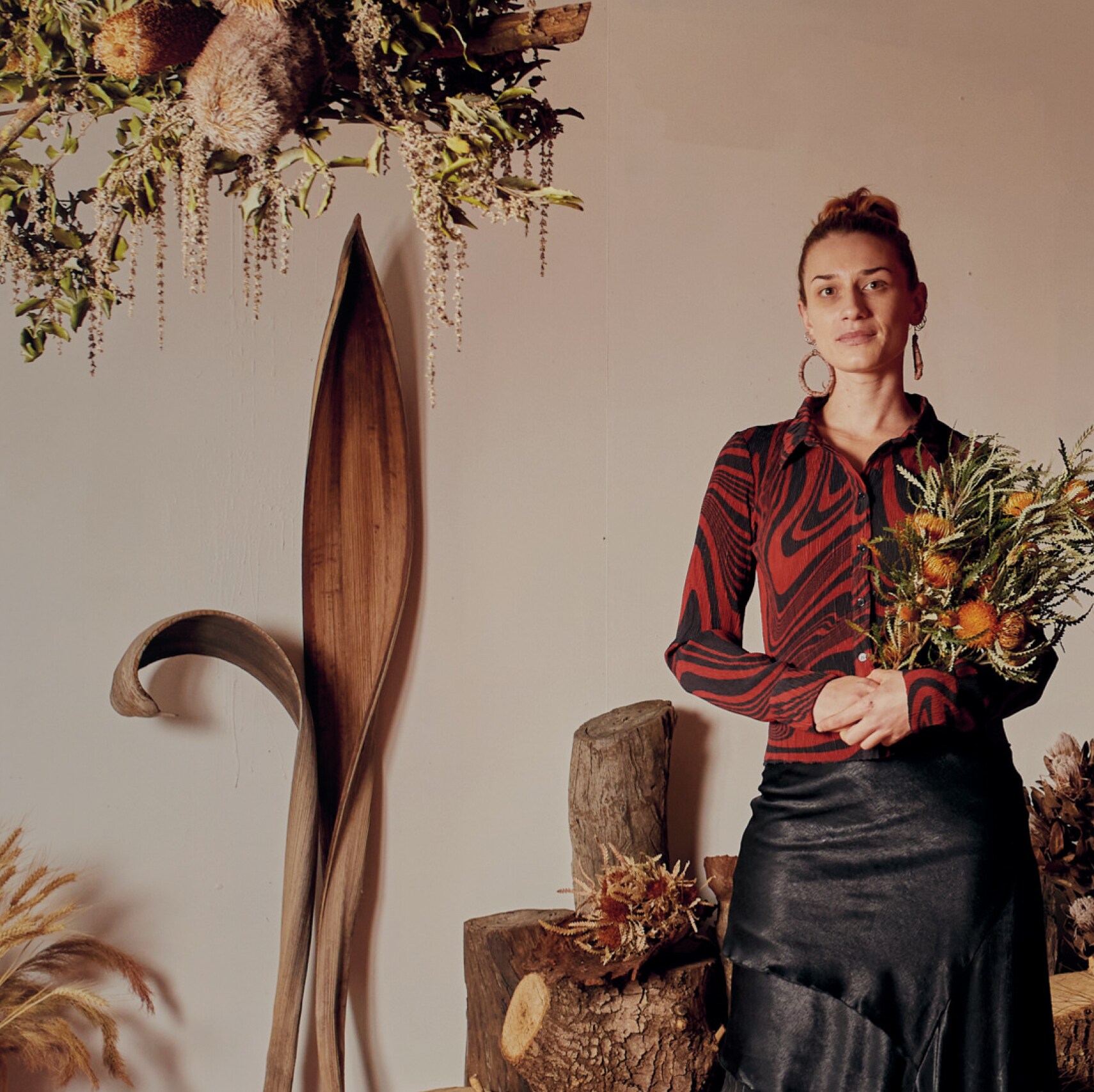 Shahn Stewart in her Preston studio. Image credit/photographer: Amelia Stanwix.