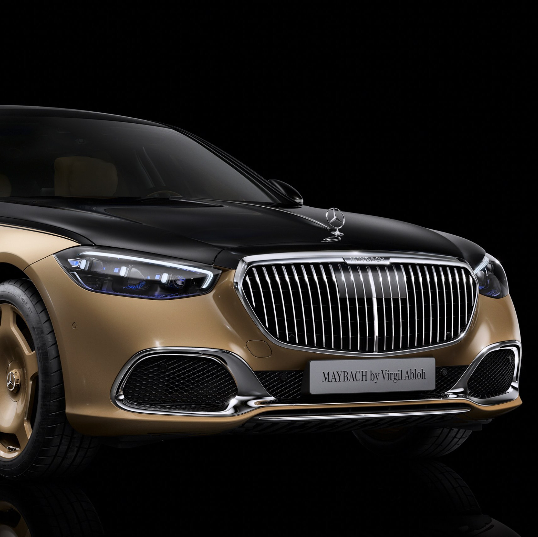 The limited edition Mercedes-Maybach S-Class, designed by Virgil Abloh in collaboration with Mercedes-Benz.