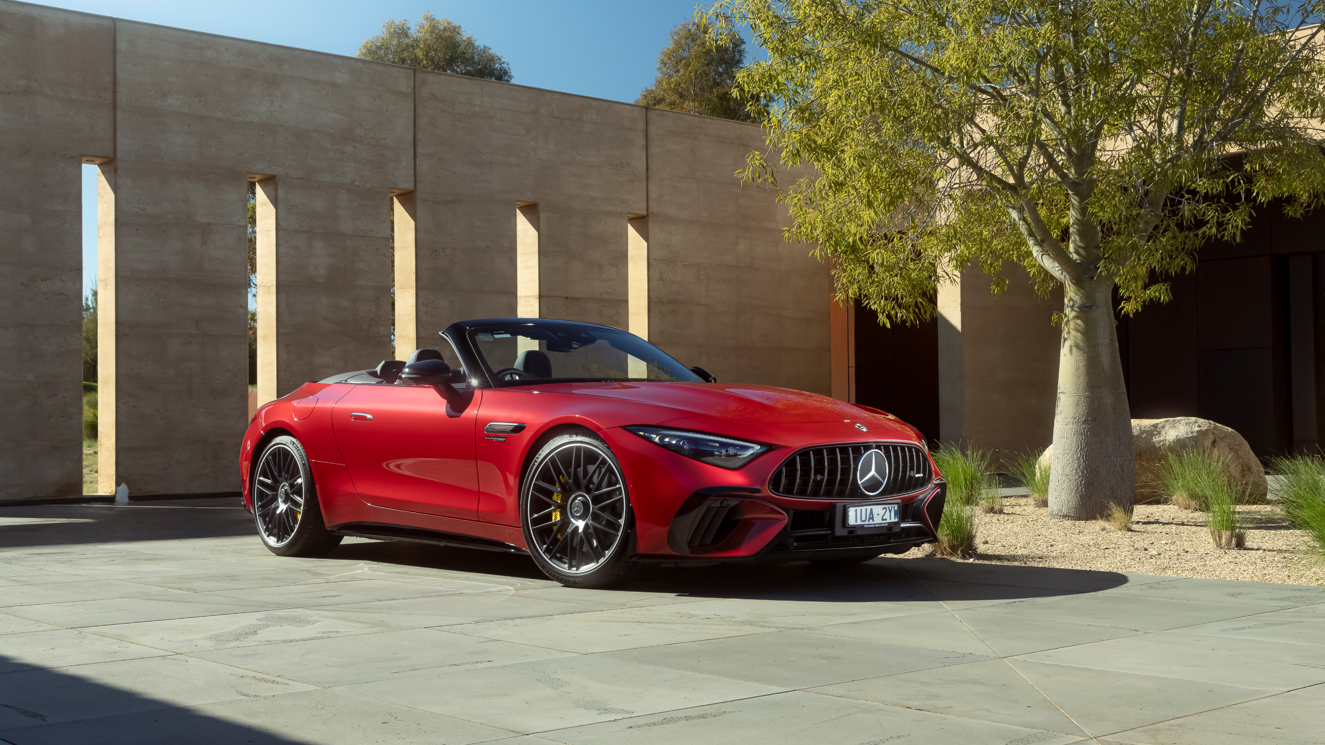 Mercedes-AMG SL 63 4MATIC+ A red Mercedes-AMG SL 63 4MATIC+. Image credit/photographer: Alastair Brook