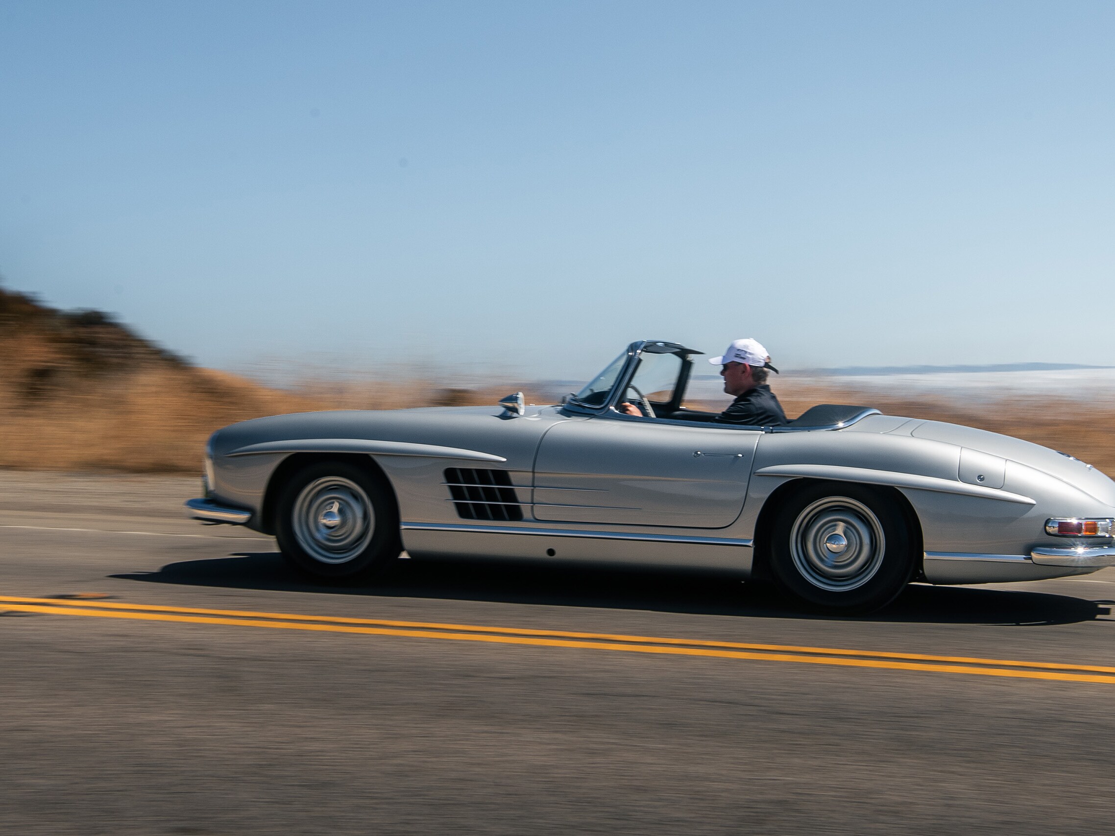 Mercedes-Benz 190 SL on the road