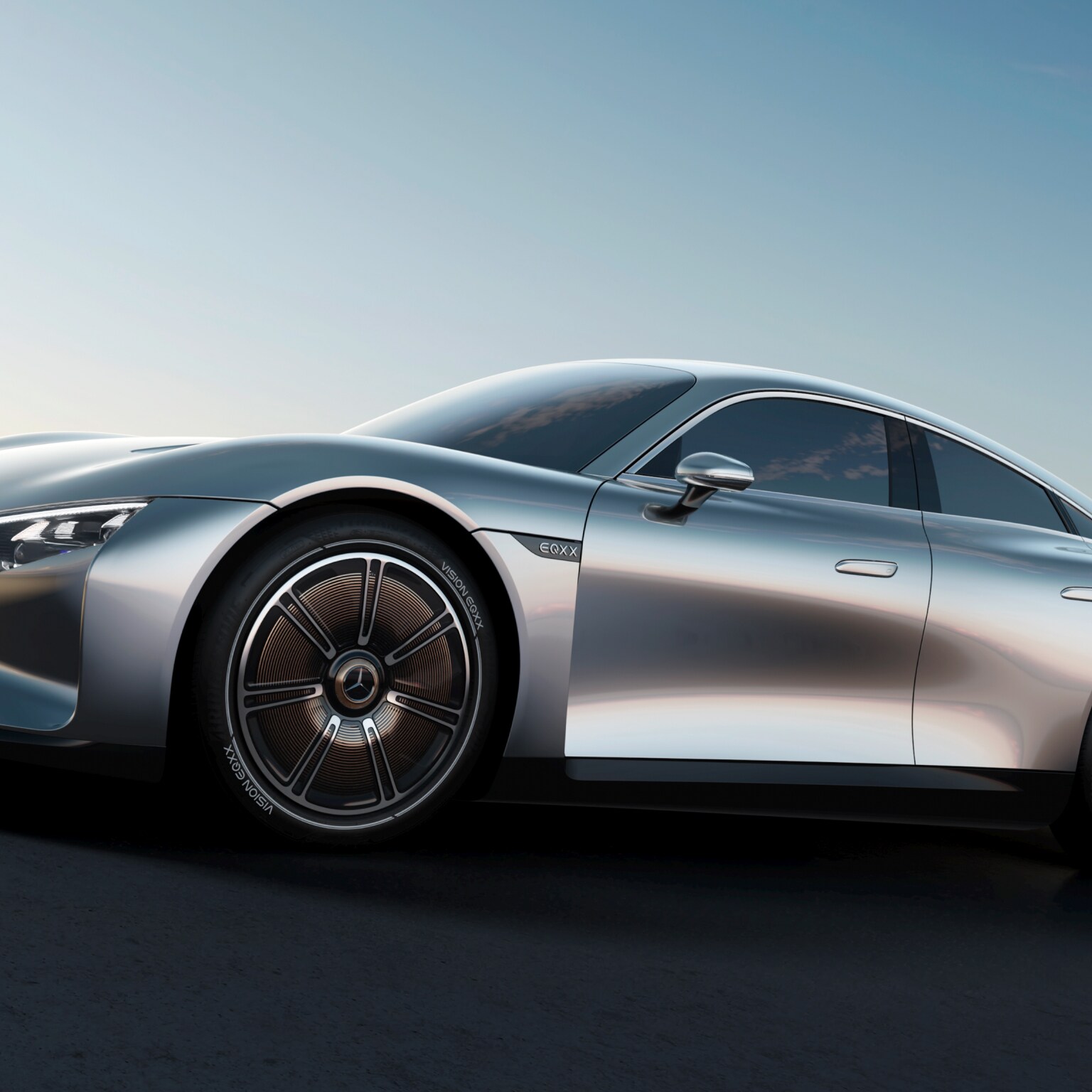 The Mercedes-Benz VISION EQXX concept car