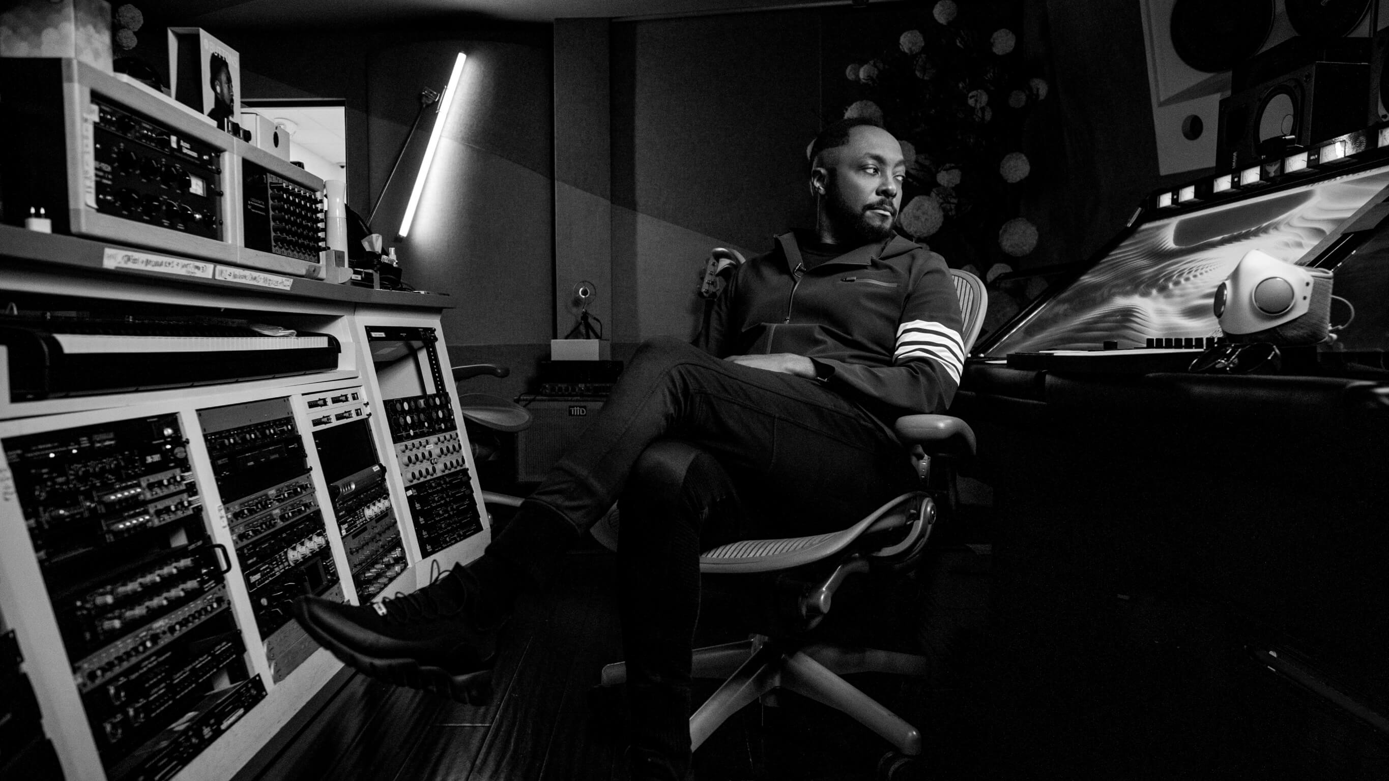 will.i.am will.i.am in his music studio in Los Angeles.