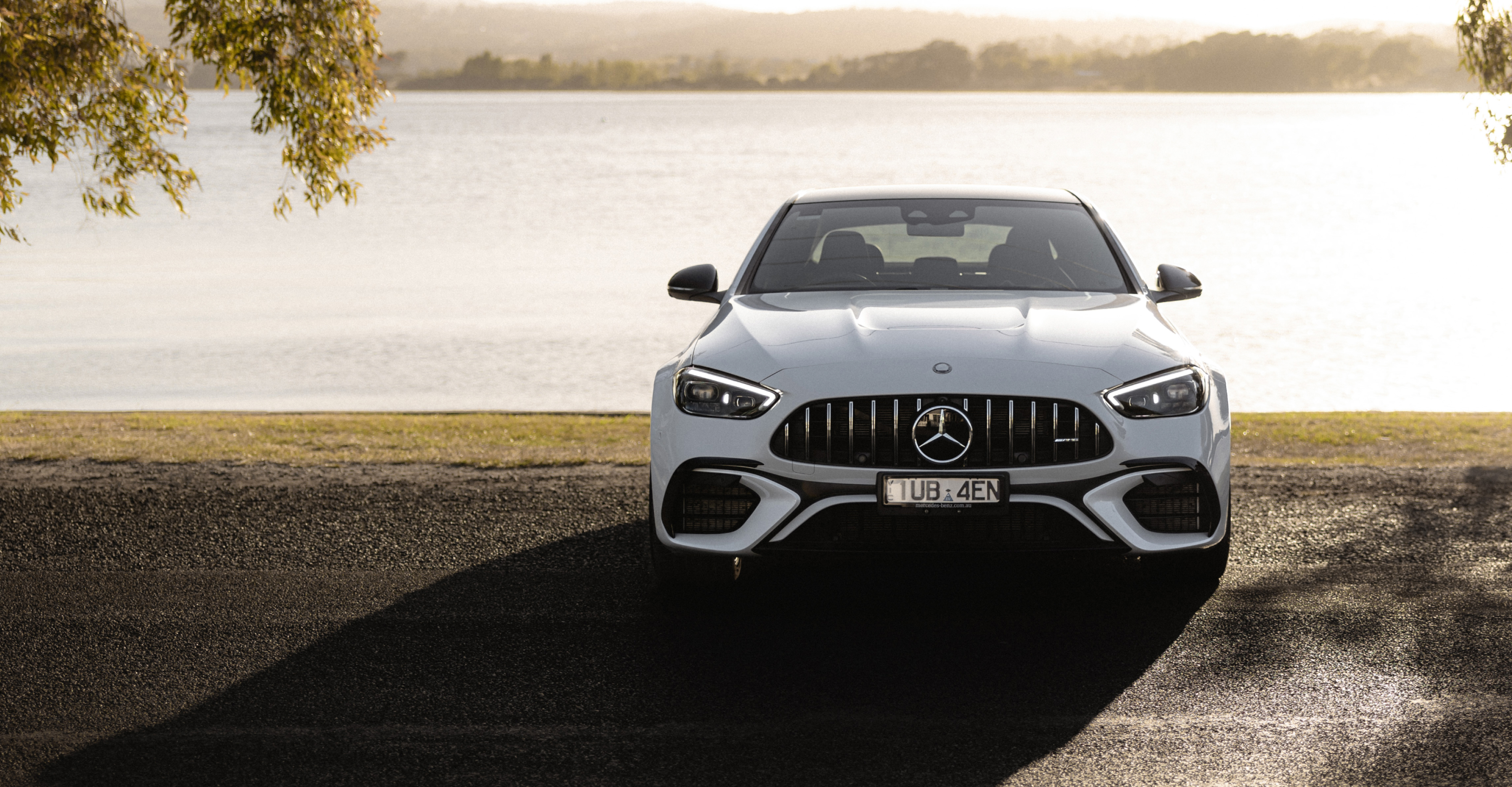 Mercedes-AMG C 63 S E PERFORMANCE A white Mercedes-AMG C 63 S E PERFORMANCE. Image credit/photographer: Jr Ross