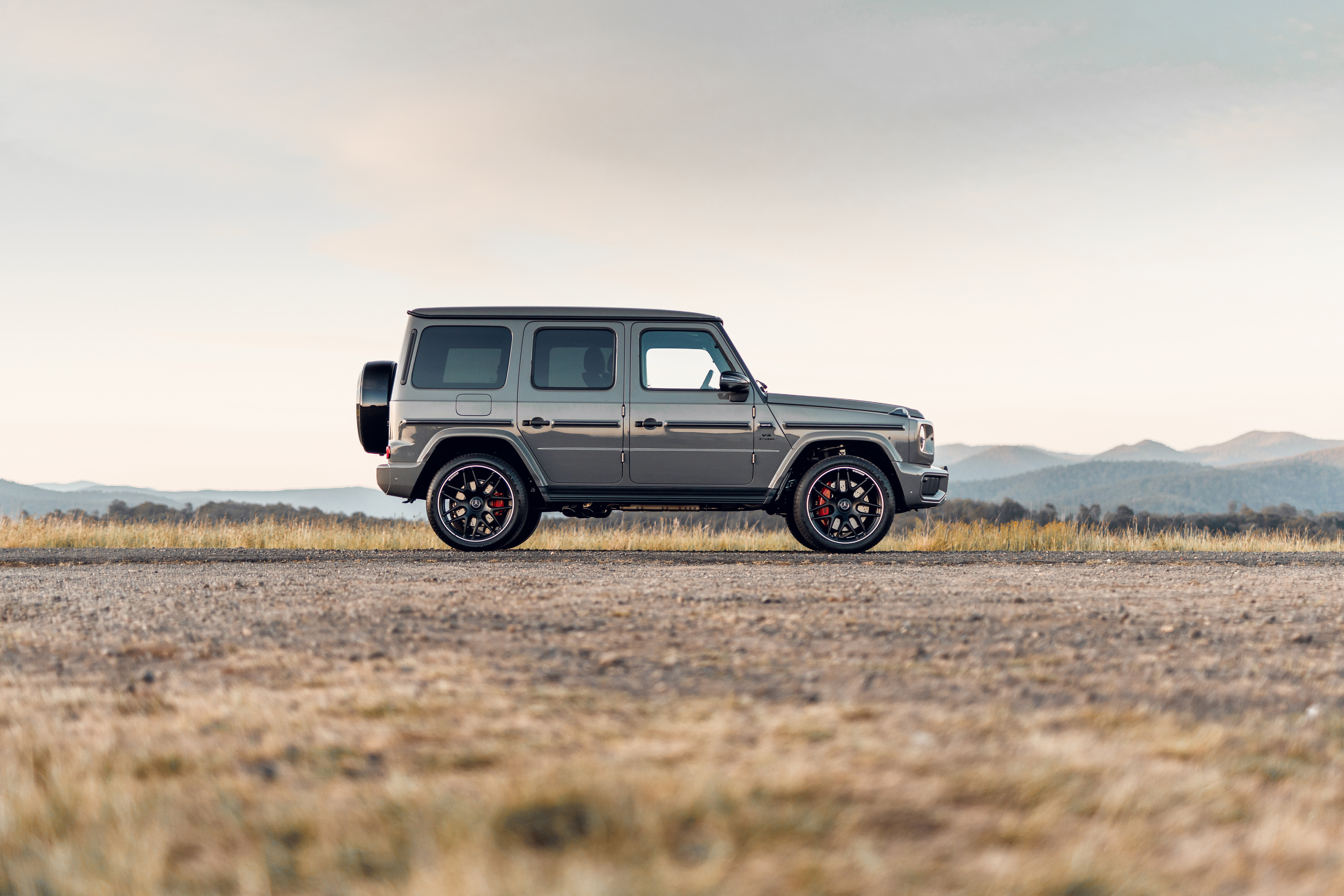 A Mercedes-AMG G 63 parked on gravel A Mercedes-AMG G 63 parked on gravel