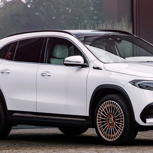 Mercedes-Benz EQA connected to a charging cable