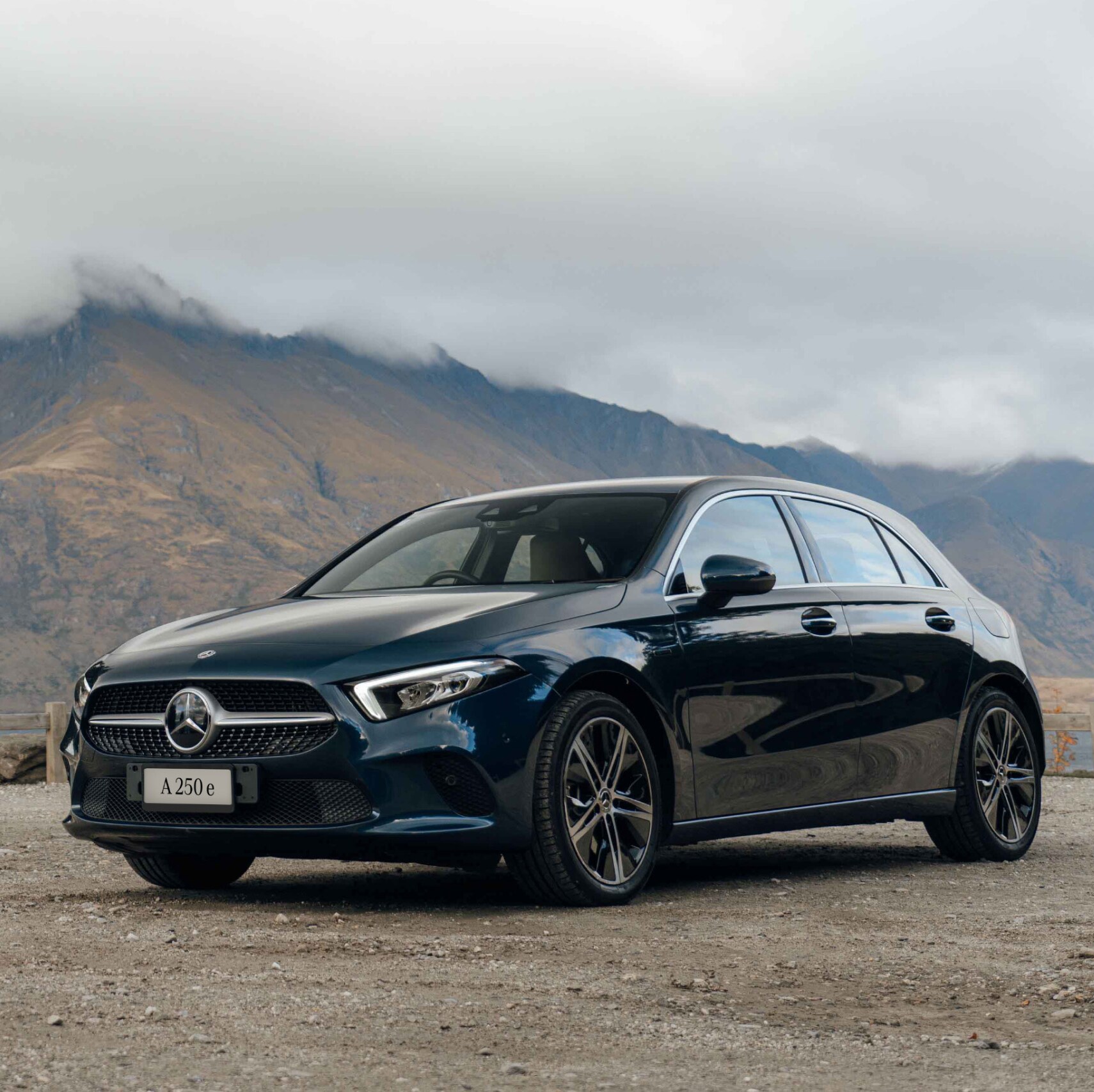 The Mercedes-Benz A 250 e Hatchback shot in New Zealand. Image credit/photographer: Andrei Diomidov.