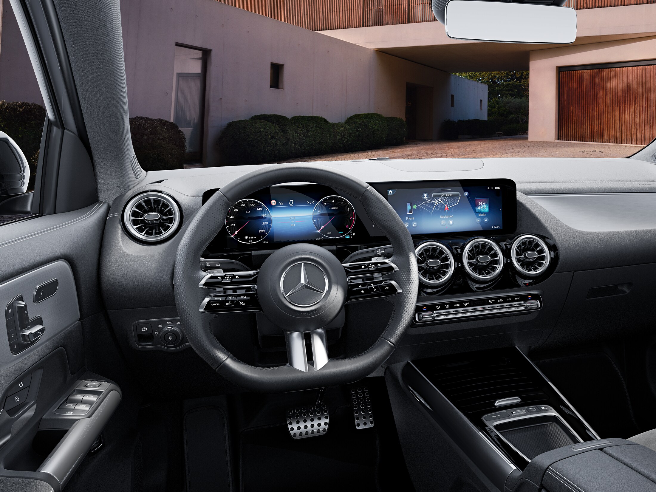 Interior view of the GLE Night Edition