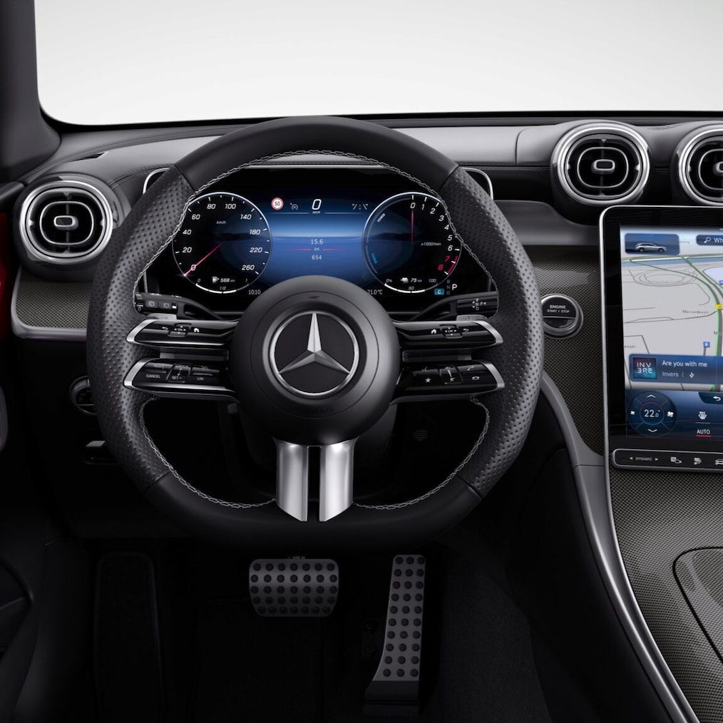 The chassis of the Mercedes-Benz GLC.