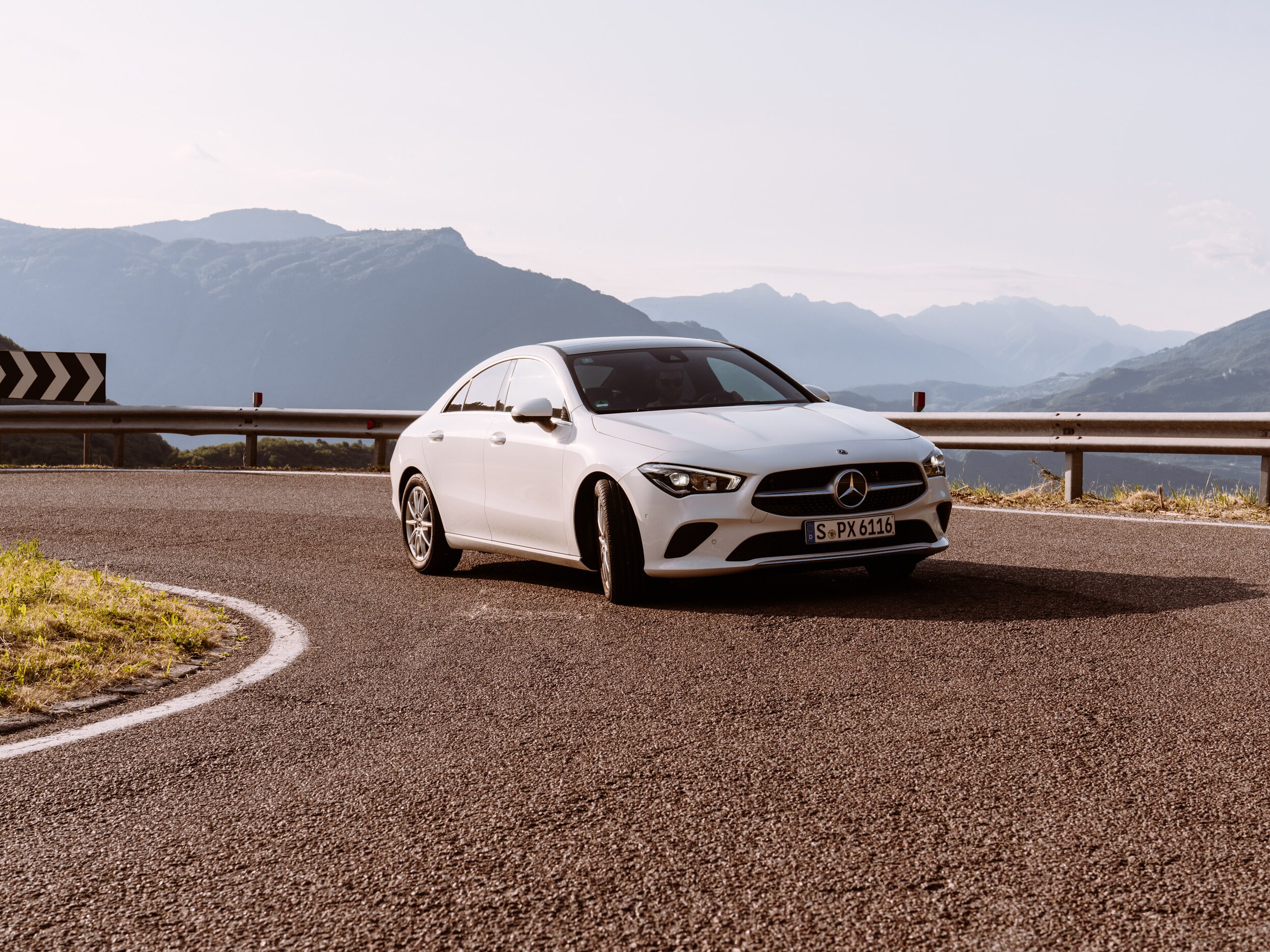 A Mercedes-Benz with Navigation Digital Extras drives the best route for the driver.