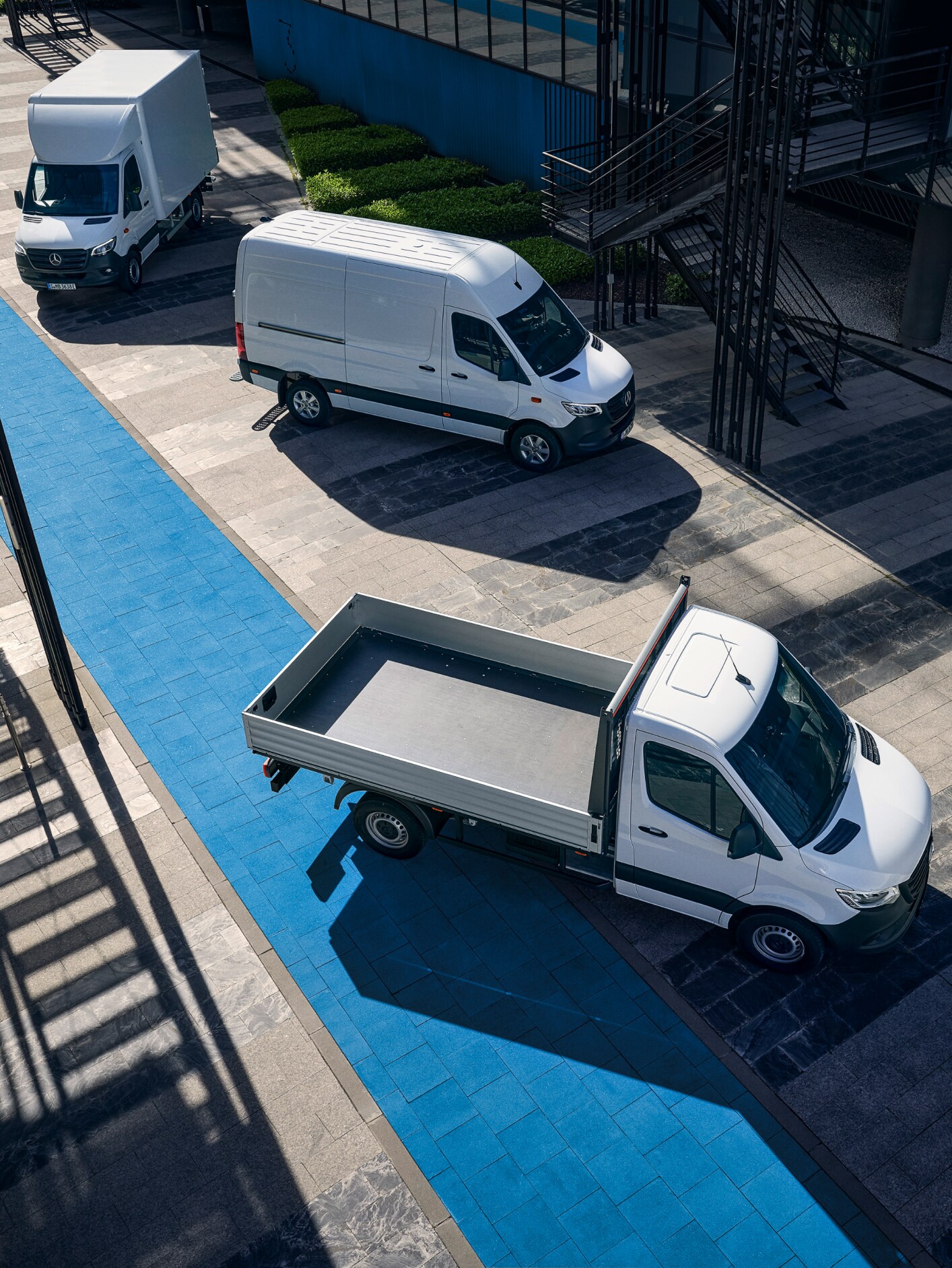 eSprinter charging at the charging station