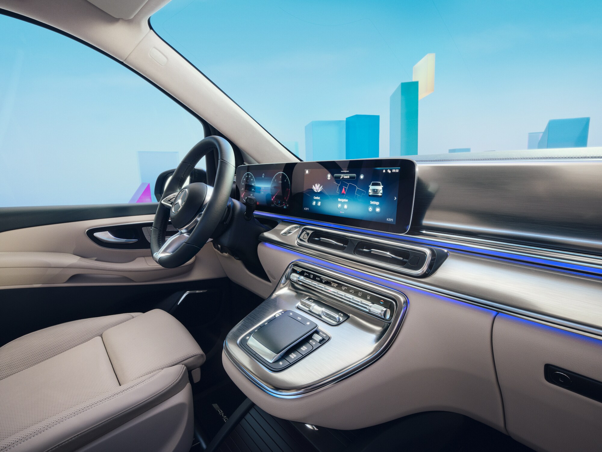 V-Class Van Dashboard Interior View