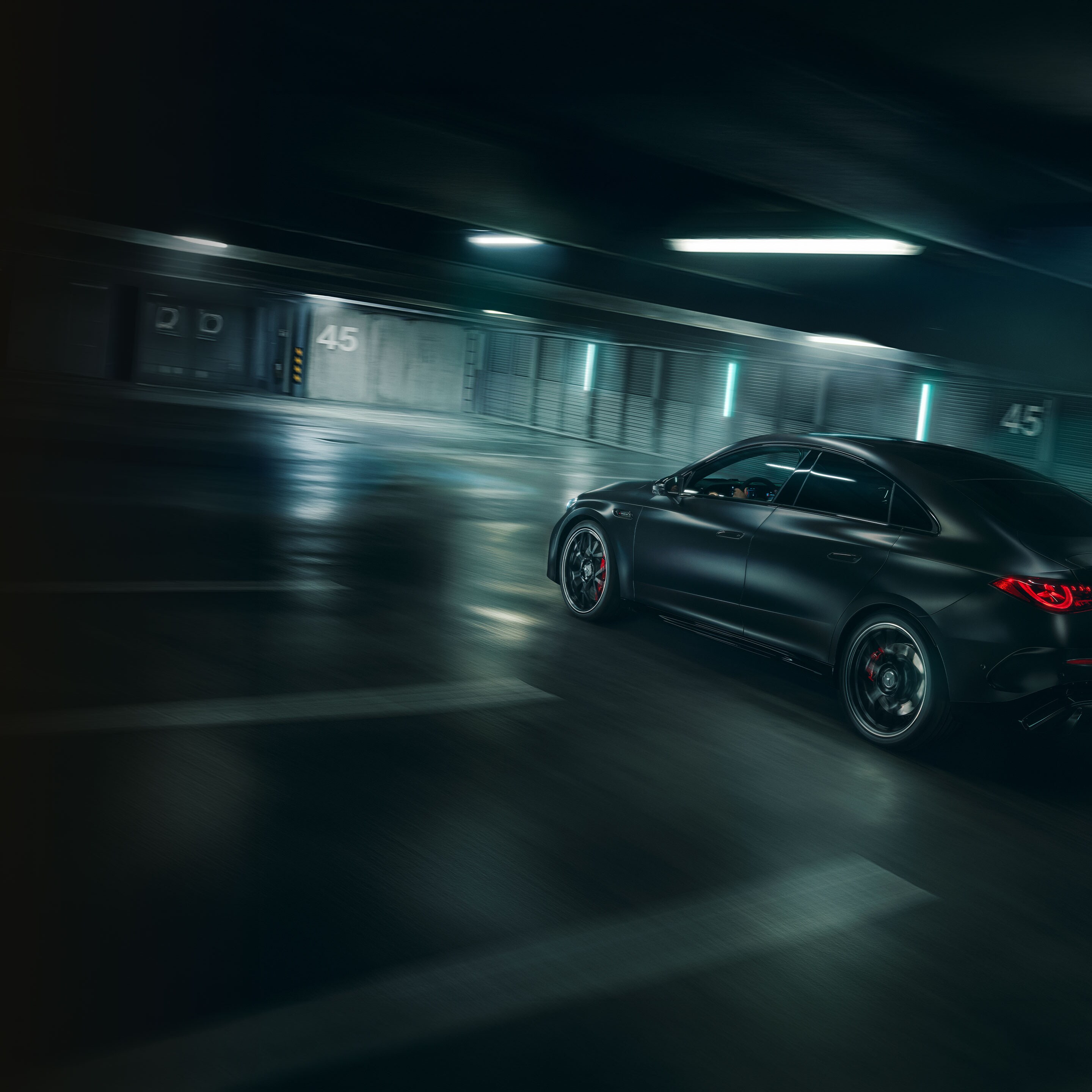 The performance of the all-new Mercedes-AMG CLA 45 electric 4MATIC+.