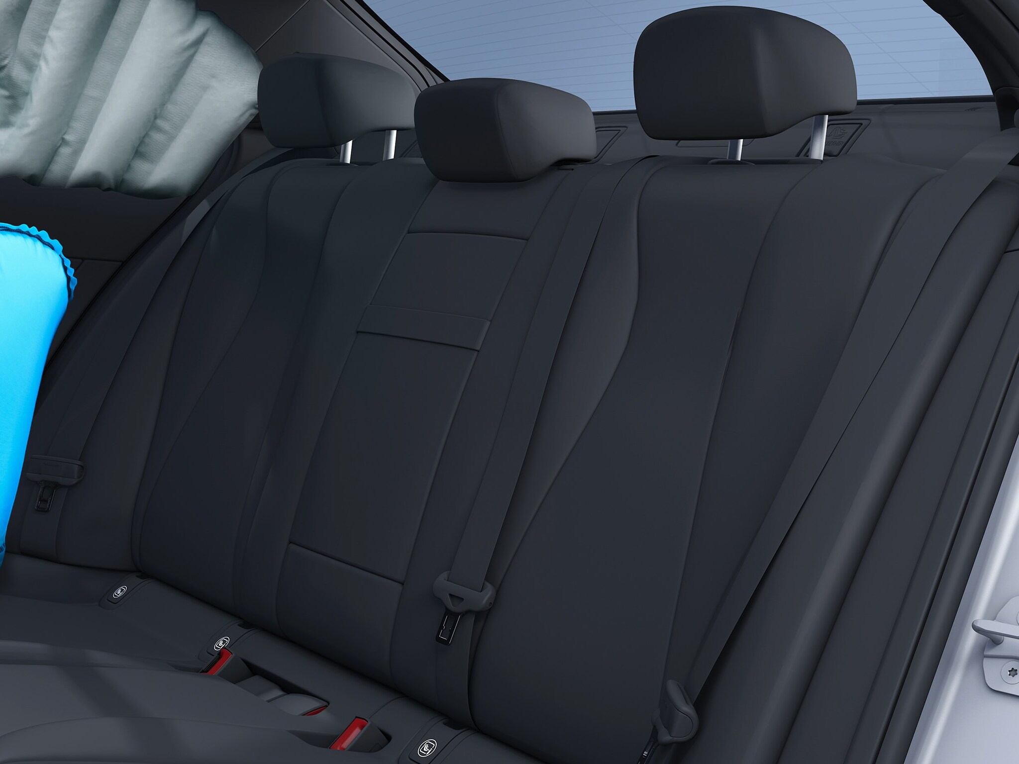 Side airbags in rear
