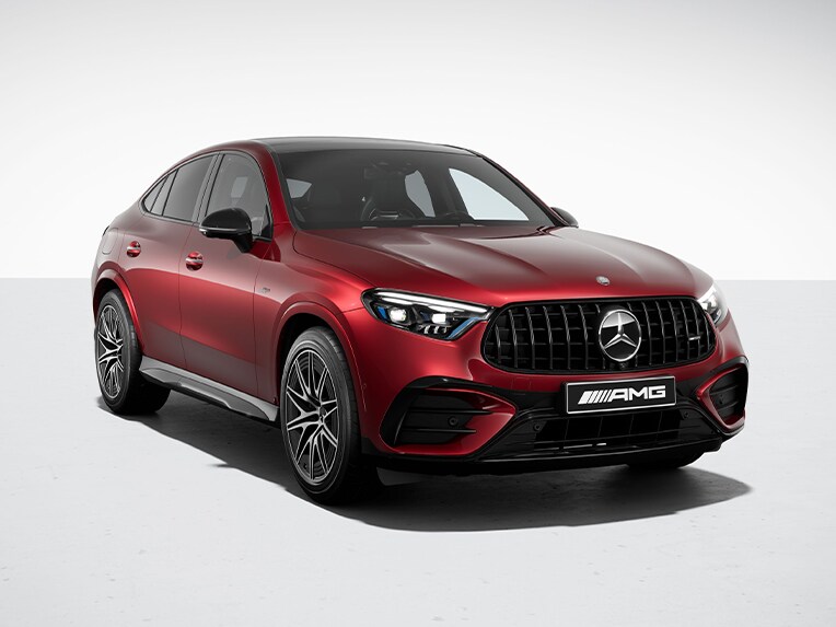 The Mercedes-AMG GLC Coupé with AMG Night Package II.