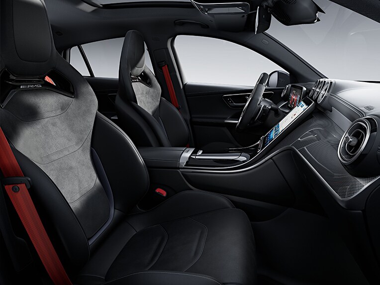The seats in the new Mercedes-AMG GLC Coupé.