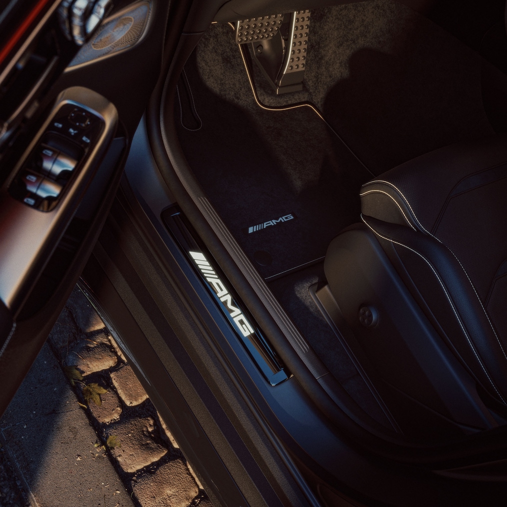 The Golden Accents Package in the new Mercedes-AMG GLC Coupé.