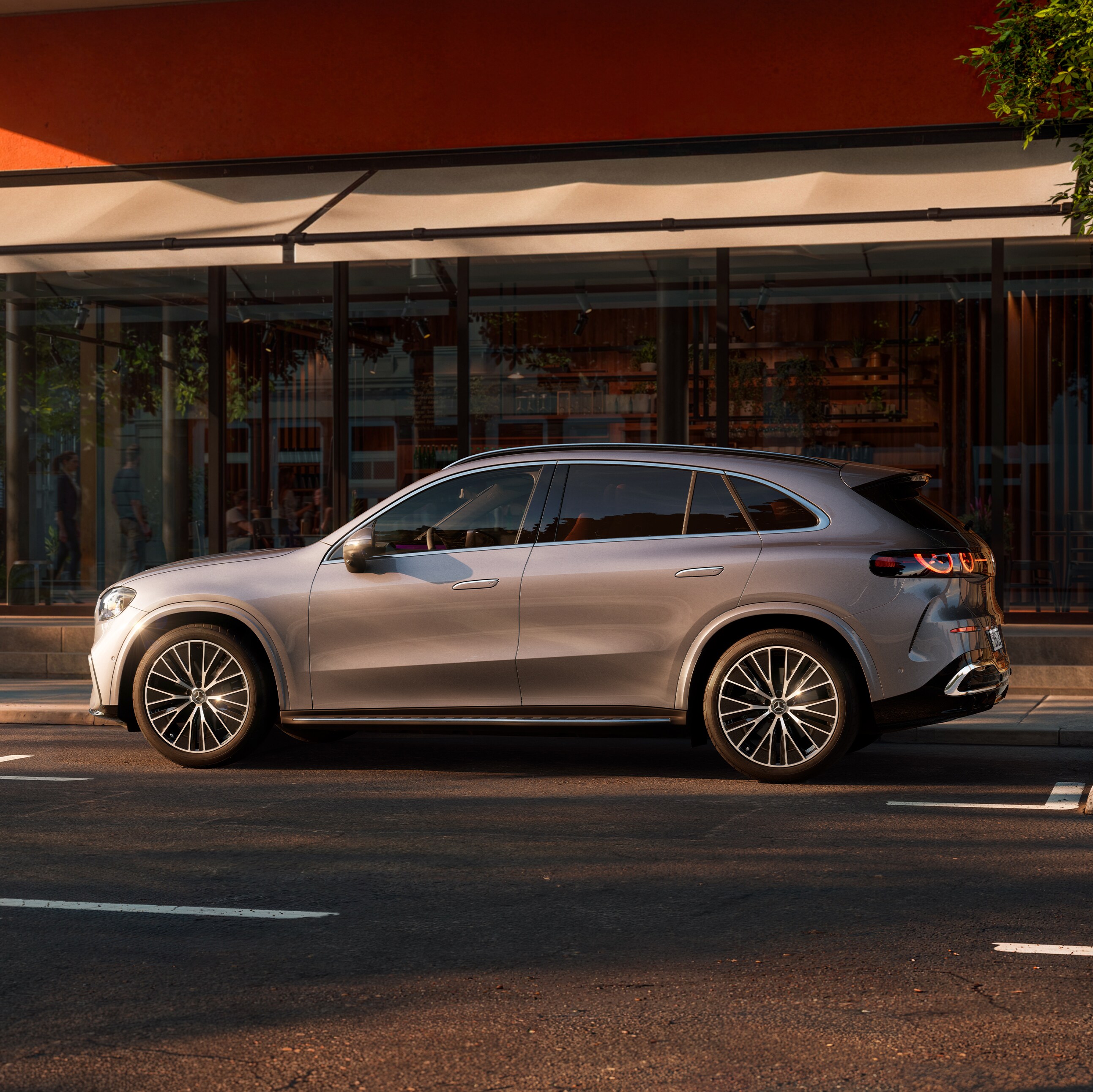 The exterior of the new GLC with EQ Technology from Mercedes-Benz.