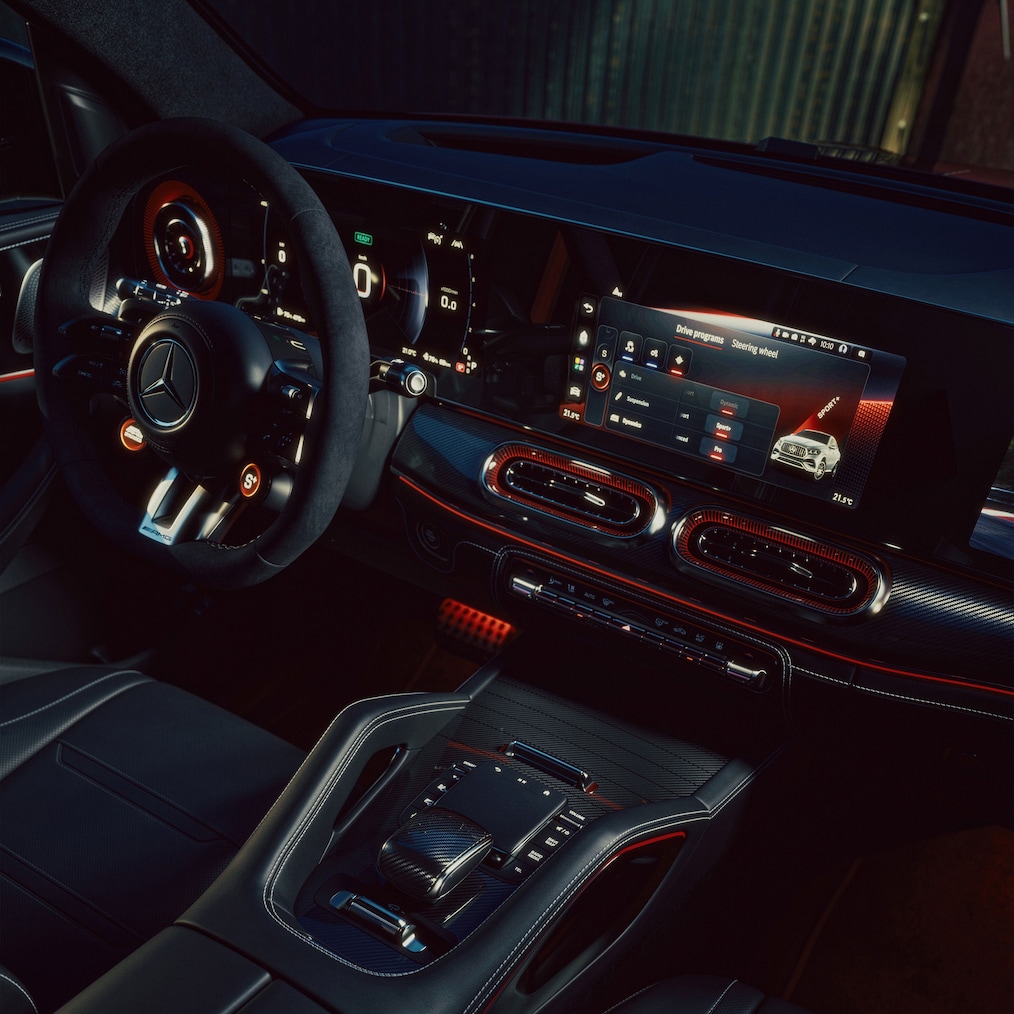 The AMG seats in the Mercedes-AMG GLE Coupé.