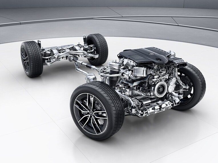 4MATIC all-wheel drive of the new Mercedes-Benz GLE Coupé.