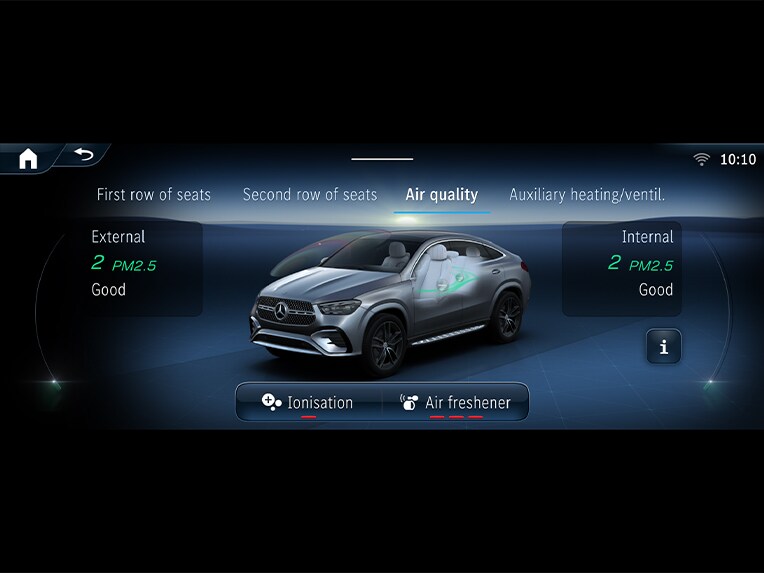 ENERGIZING AIR CONTROL in the new Mercedes-Benz GLE Coupé.