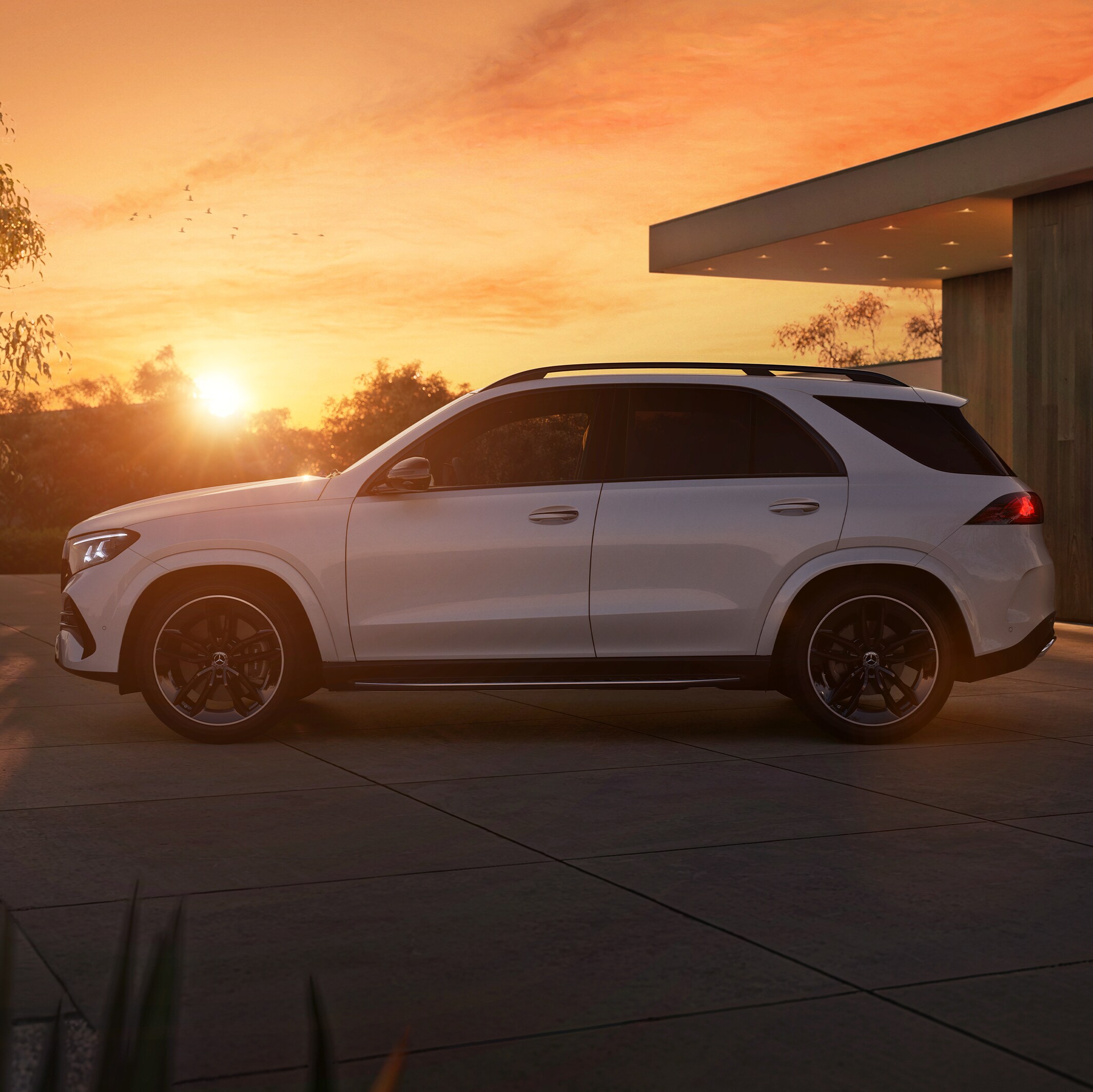The exterior of the new GLE from Mercedes-Benz.