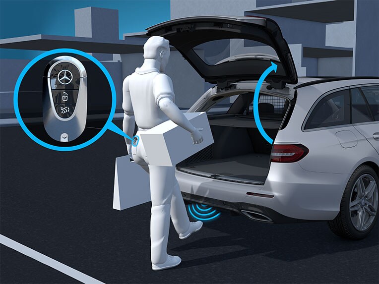 The KEYLESS-GO comfort package for the new GLS from Mercedes-Benz.