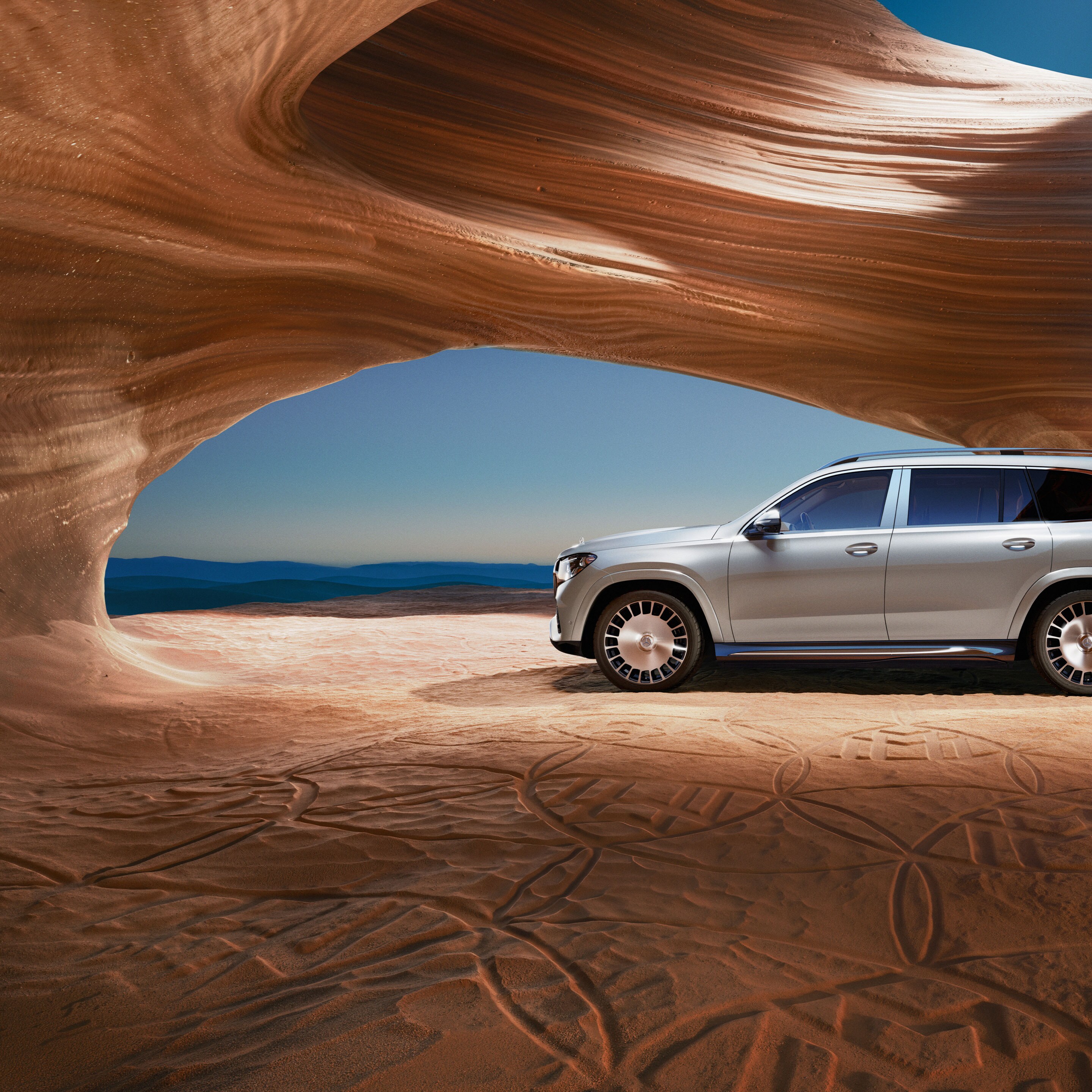 The exterior of the GLS from Mercedes-Maybach.