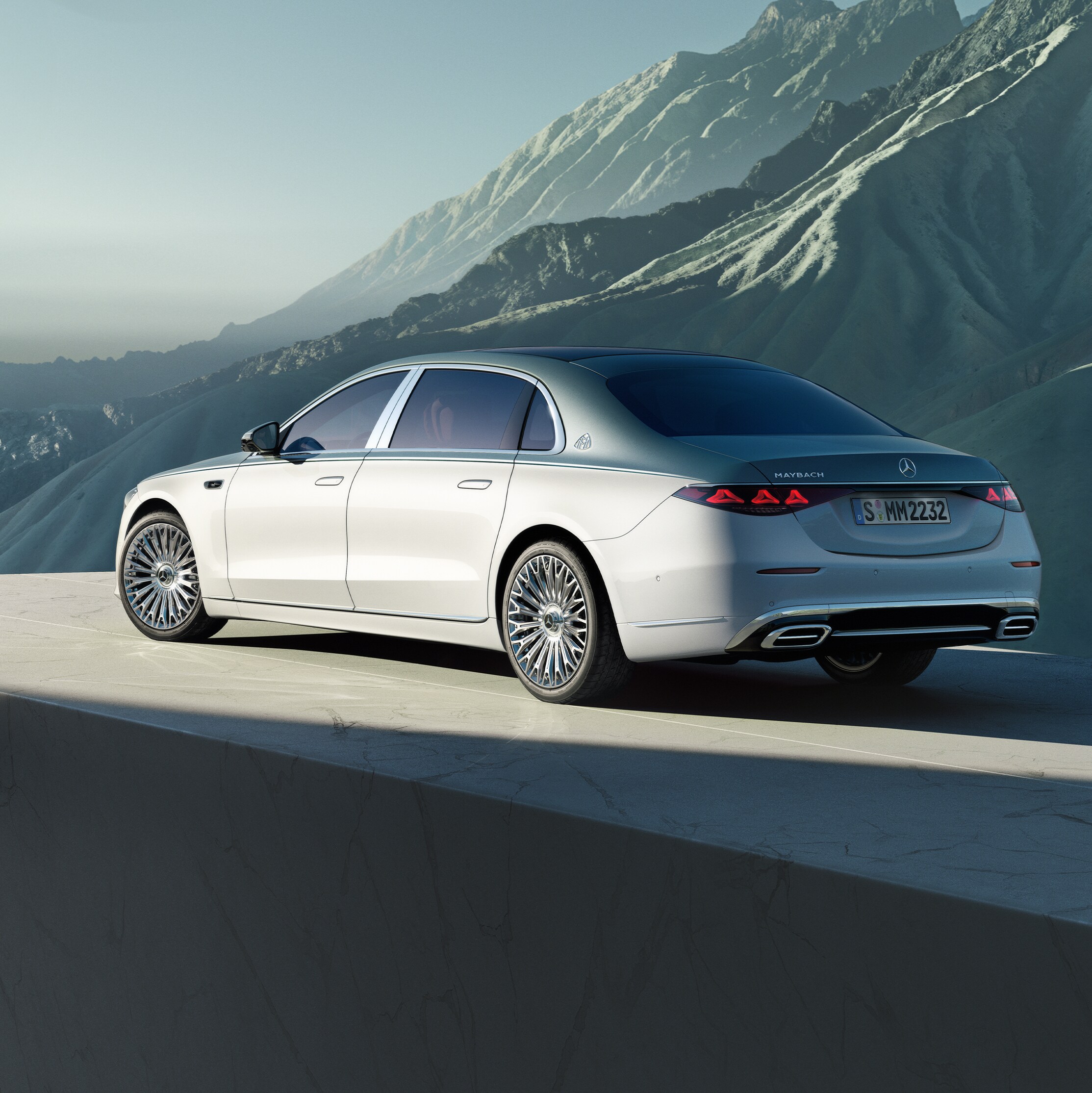 The exterior of the Mercedes-Maybach S-Class.