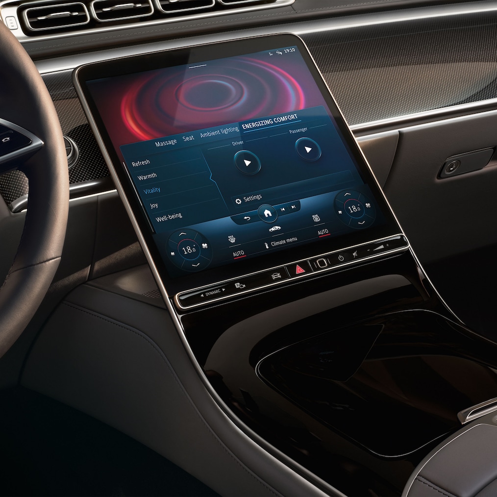 The Front ENERGIZING Package of the Mercedes-Benz S-Class Saloon.