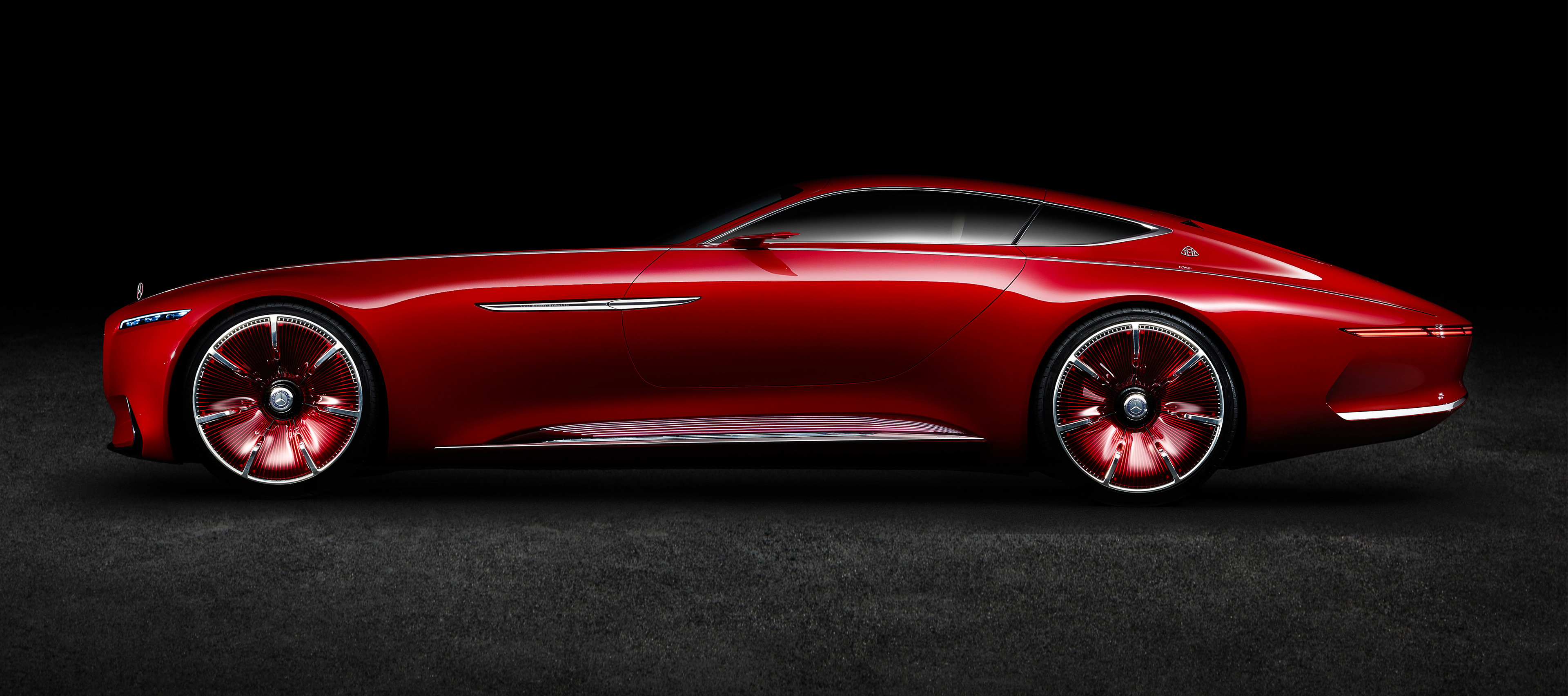 Vision | Mercedes-Maybach 6 | Mercedes-Benz Side view of the Vision Mercedes-Maybach 6