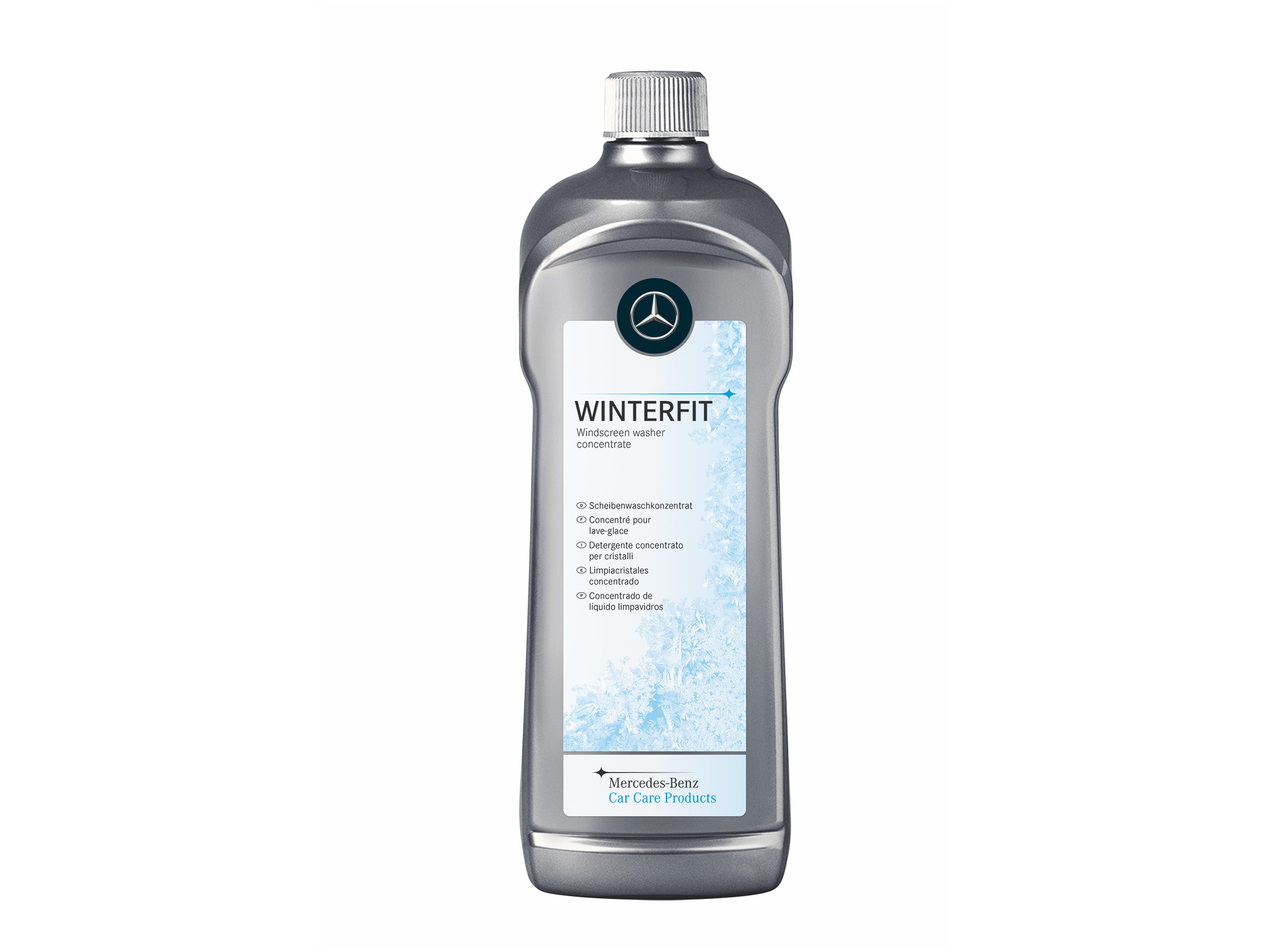 Mercedes-Benz WinterFit concentrated windscreen washer fluid.