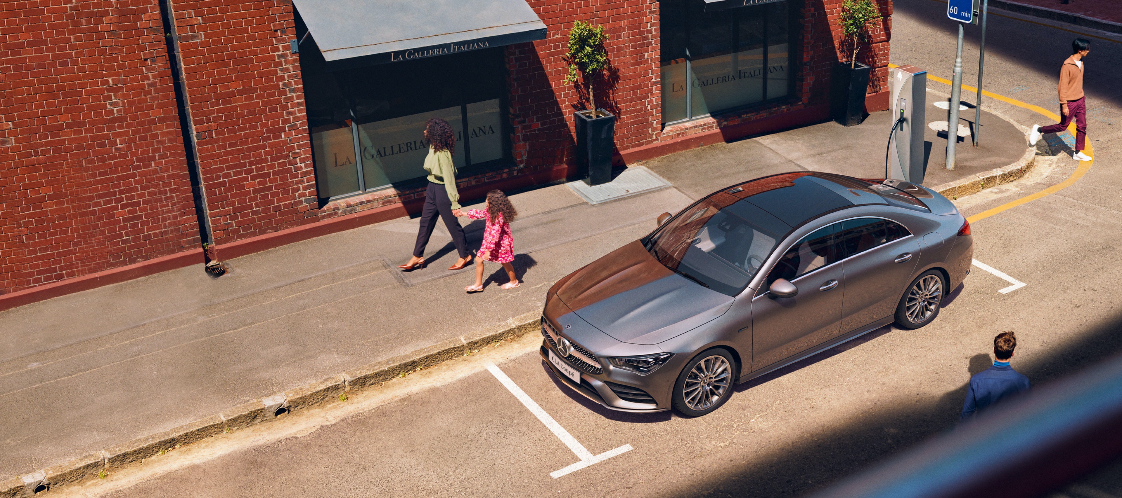 A Mercedes-Benz charges at an IONITY fast charging station via Mercedes me Charge. A Mercedes-Benz charges at an IONITY fast charging station via Mercedes me Charge.