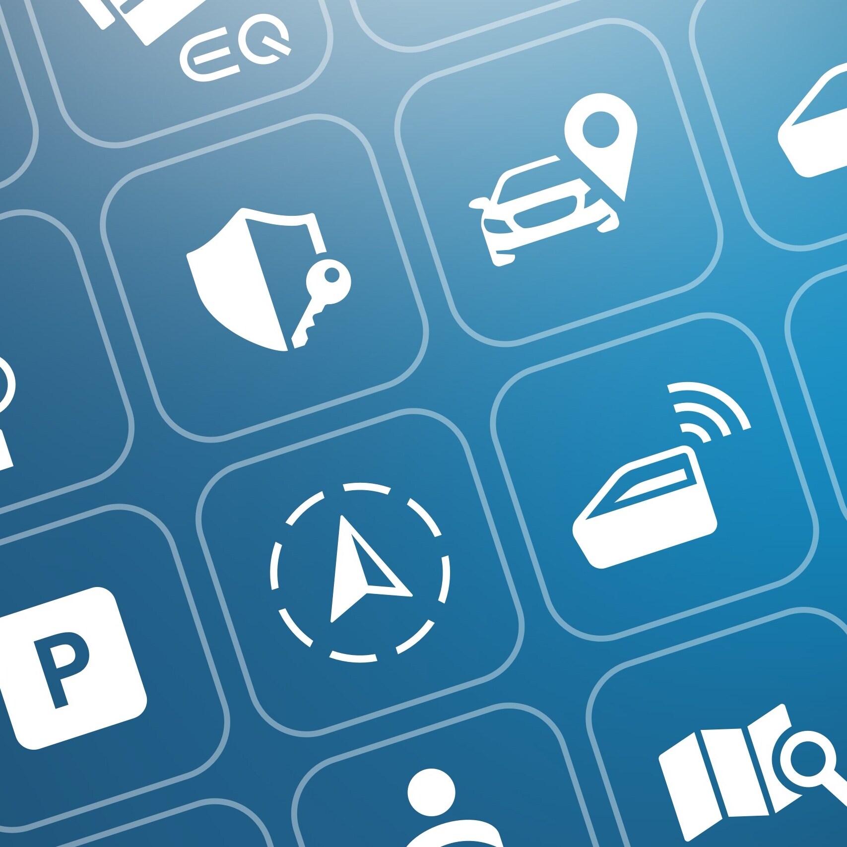 The icons of the various Mercedes-Benz Digital Extras can be seen.