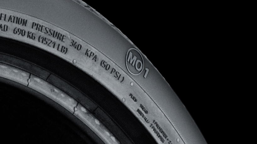 Mercedes Genuine 1 Tyres MO1 | Mercedes-Benz Detailed close-up of a Mercedes MO1 tyre.