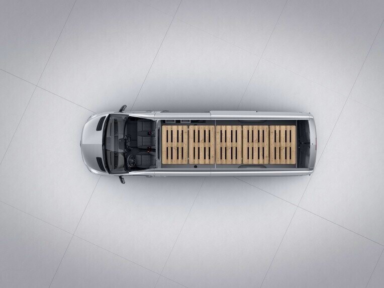 Long Sprinter Panel Van with high roof.