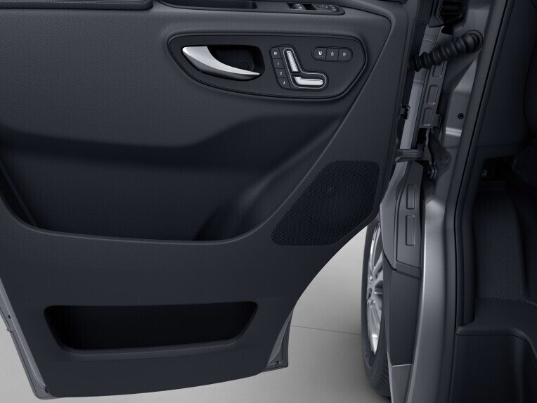 The 2-way speaker system offers outstanding sound quality thanks to 12 or 13 speakers spread out throughout the entire vehicle.