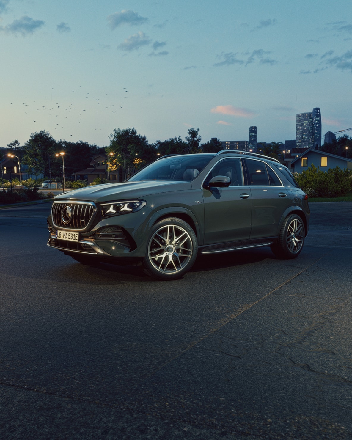 The exterior of the GLE 53 4MATIC+ from Mercedes-AMG.