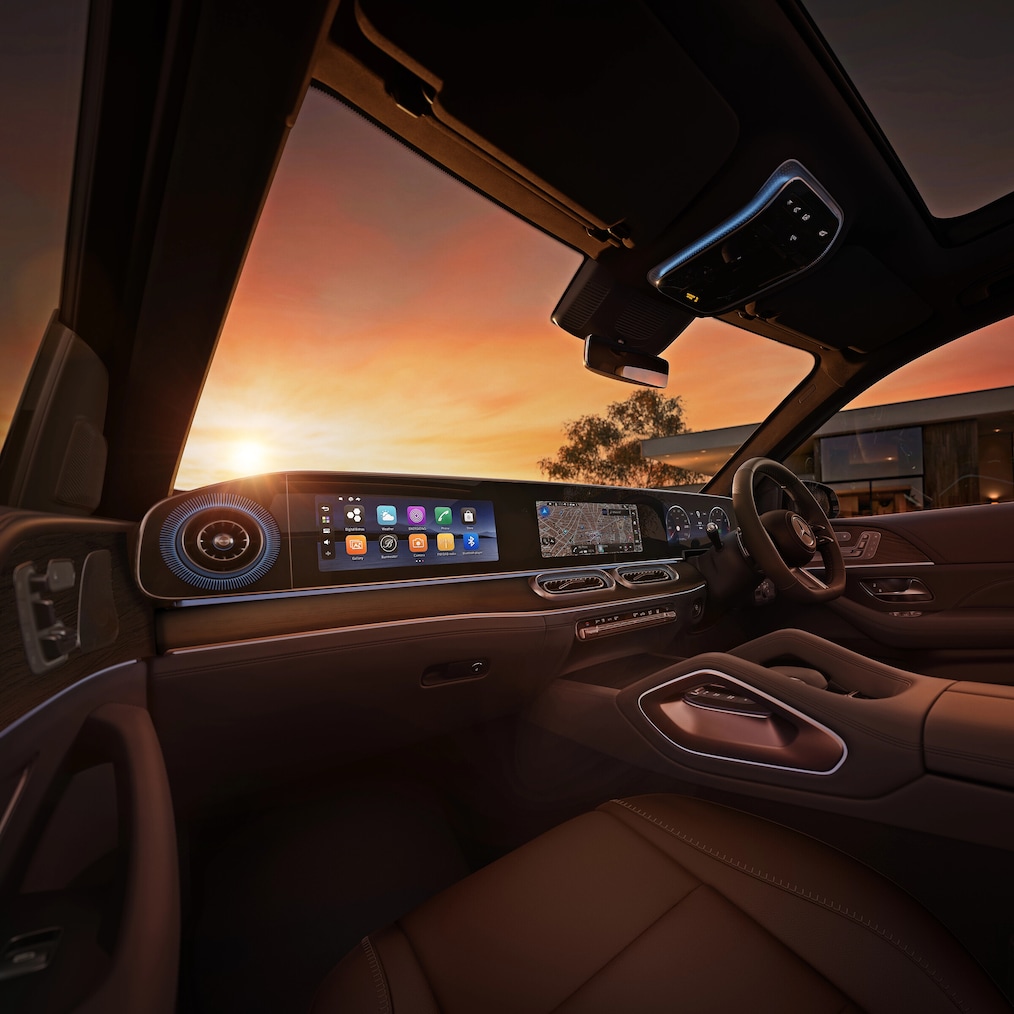 The dashboard of the new GLE from Mercedes-Benz.