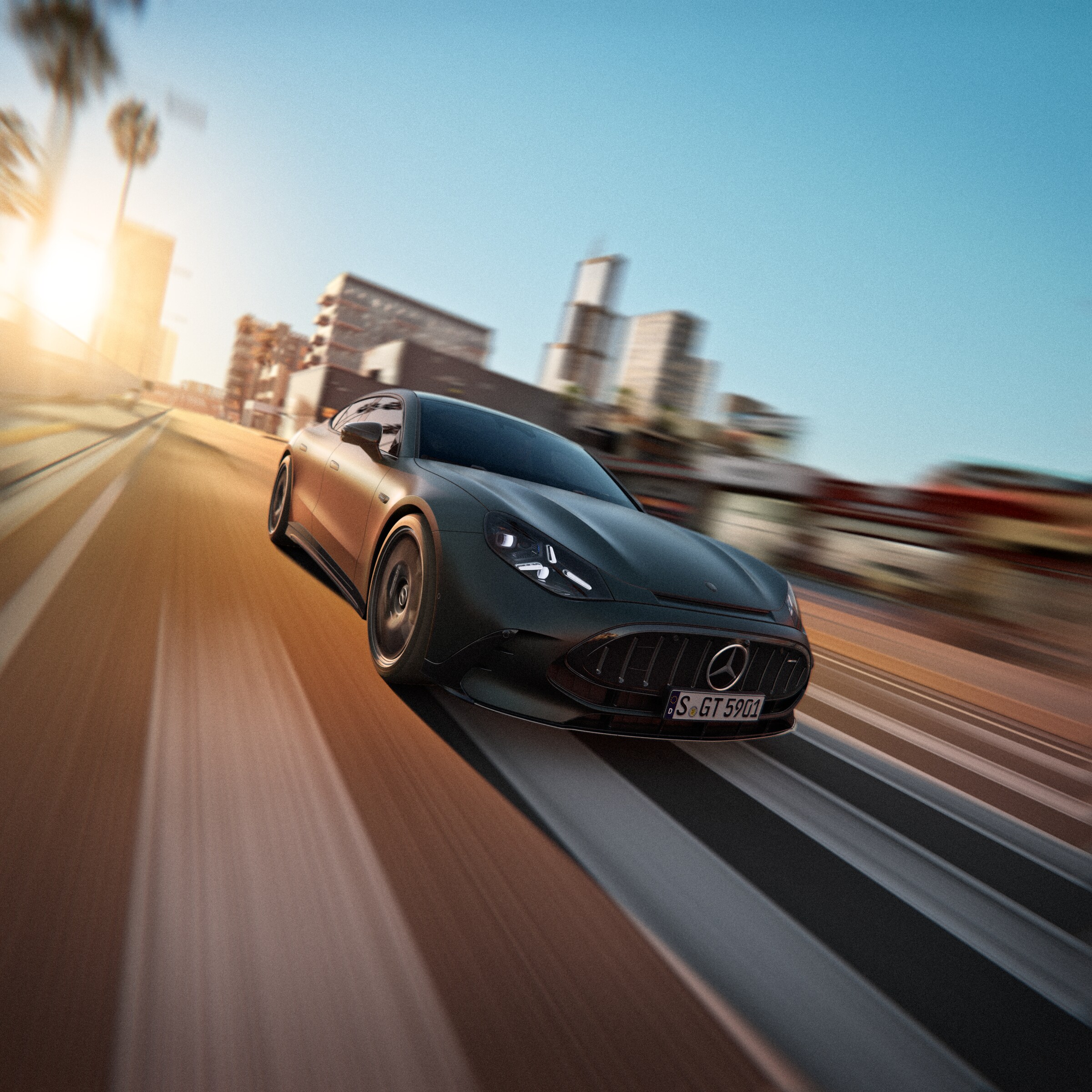 The all new Mercedes-AMG GT 4-Door Coupé.