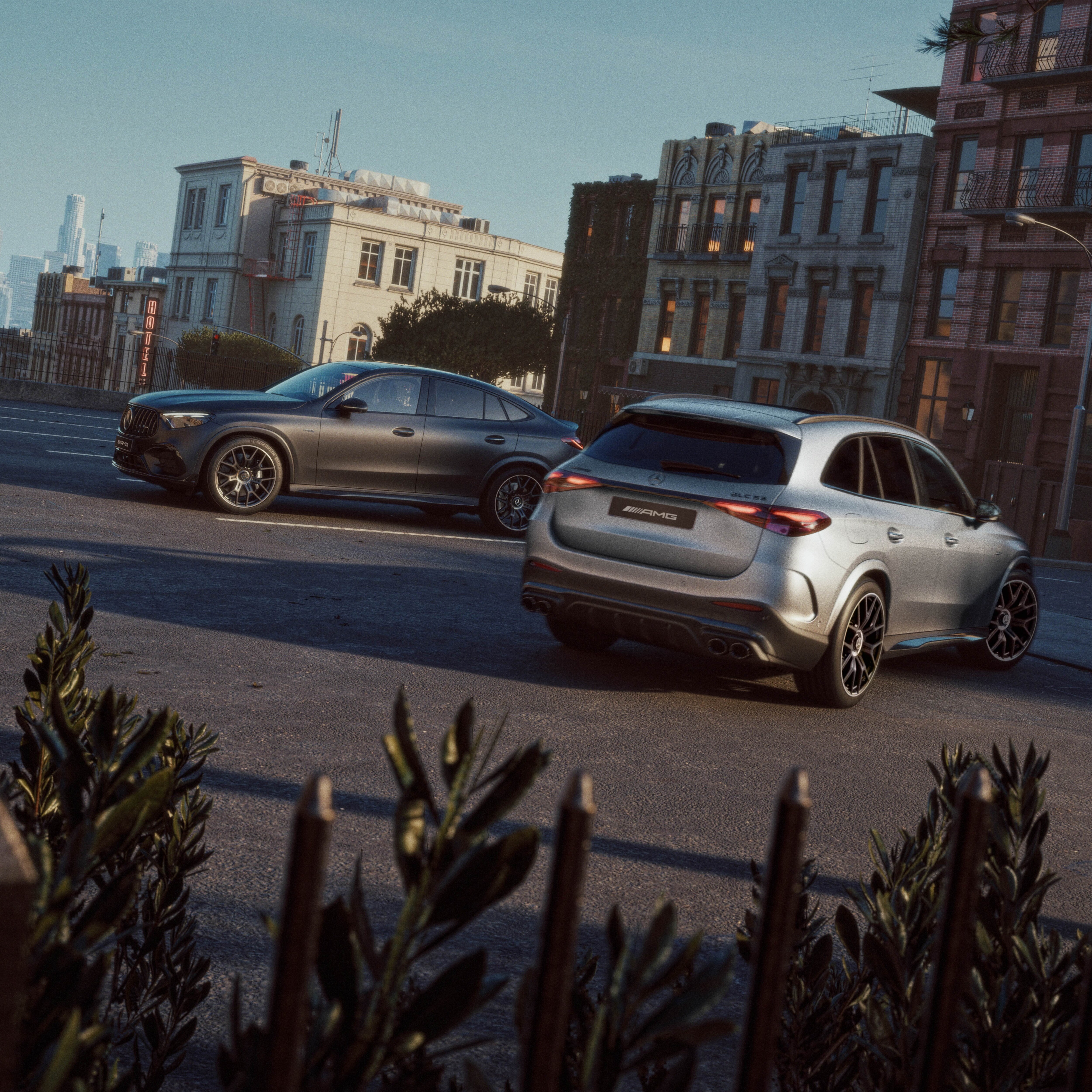 The new Mercedes-AMG GLC 53 SUV and Coupé.