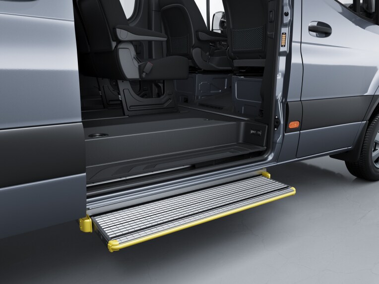 Power-operated step