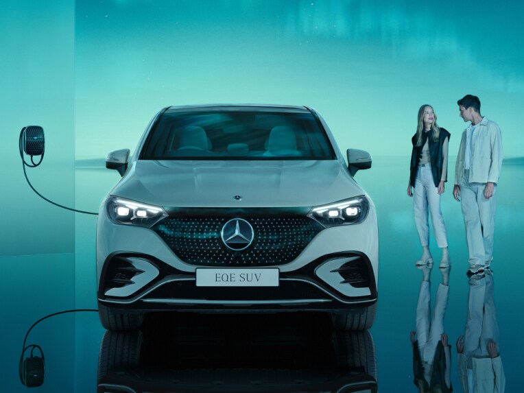 The fully electric EQE SUV from Mercedes-Benz.