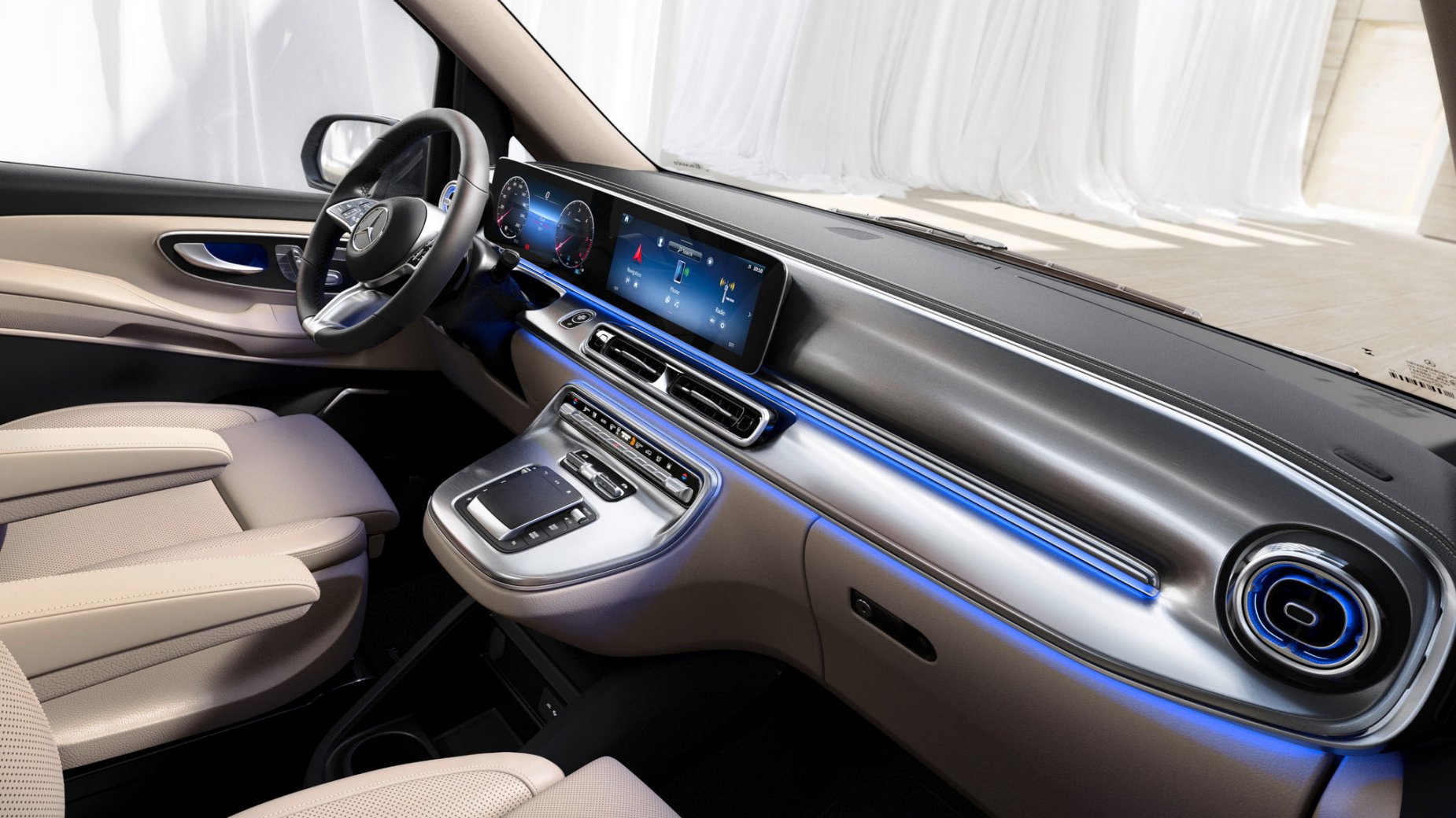 The V Class and EQV Mercedes Benz Vans